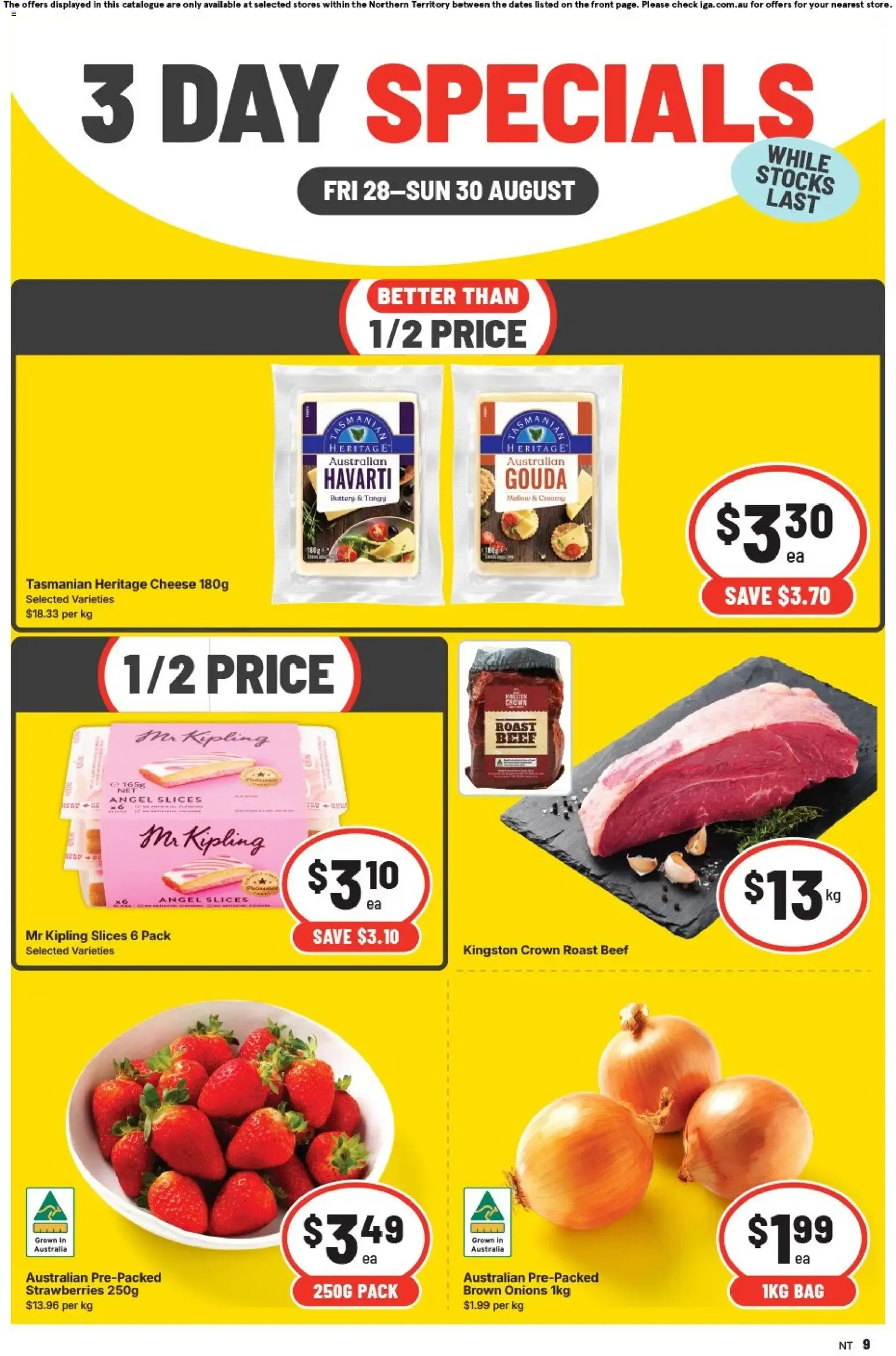 3 DAY SPECIALS - Catalogue valid from 28 August to 30 August 2026 - page 1