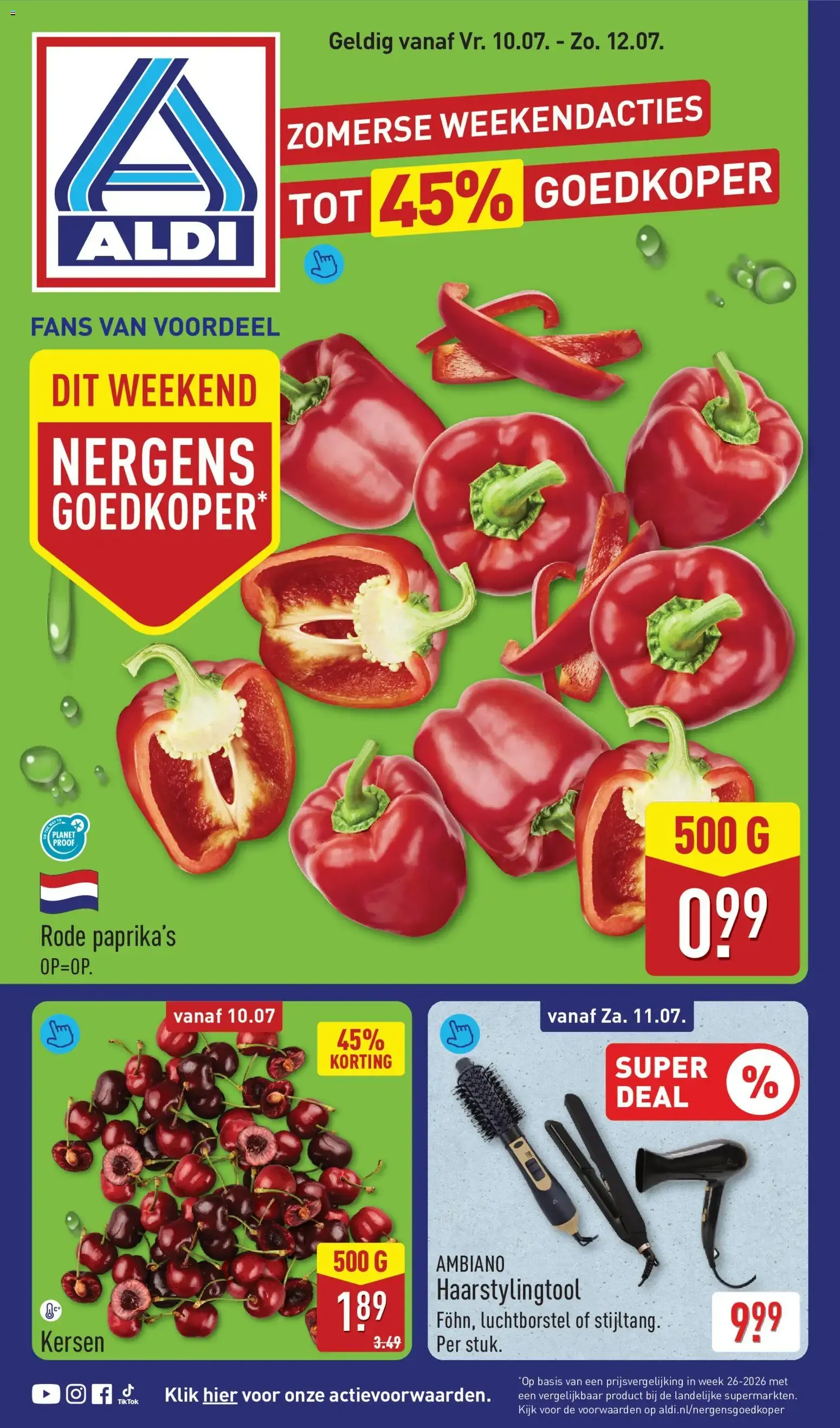 Zomerse Weekendacties van 10 juli tot 12 juli 2026 - Folder pagina 1