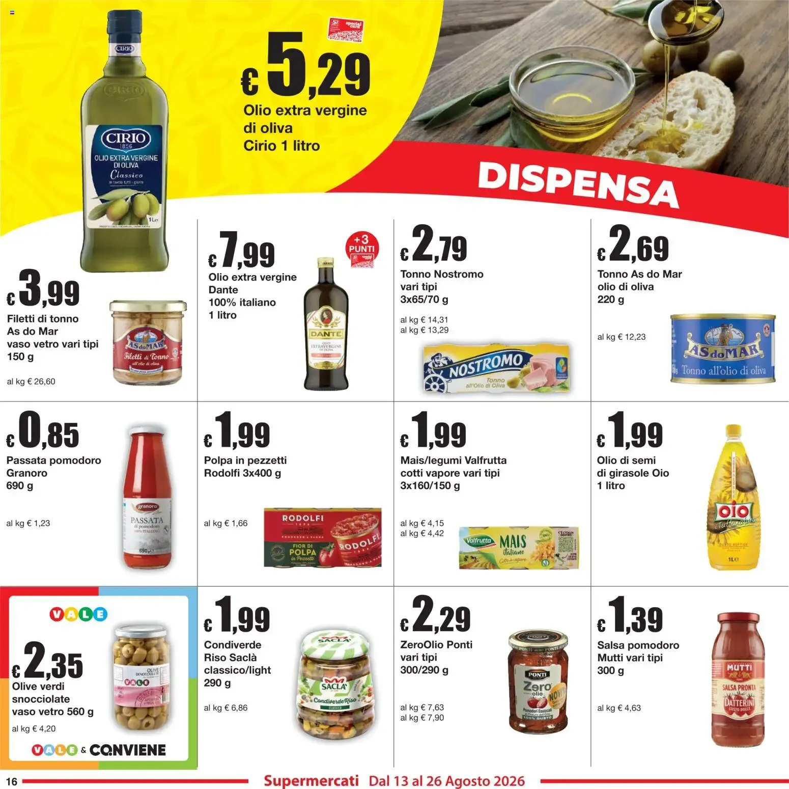 Sì con Te volantino dal 13/08/2026 - online Offerte da 13 agosto a 26 agosto di 2026 - Pagina del volantino 16