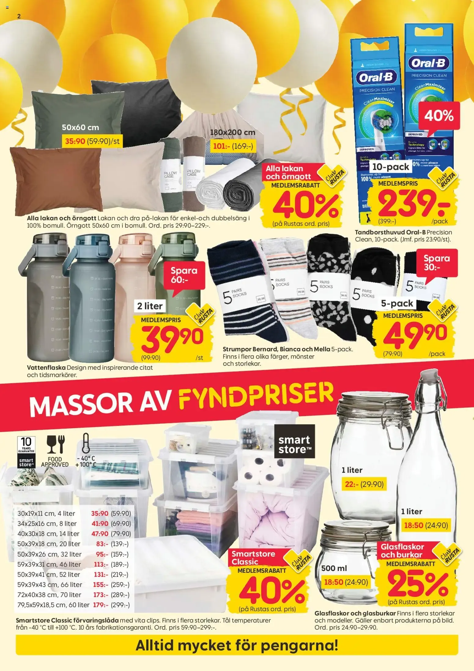 Rusta - Massor av fyndpriser från 24 augusti till 30 augusti 2026 - Reklamblad sidor 2