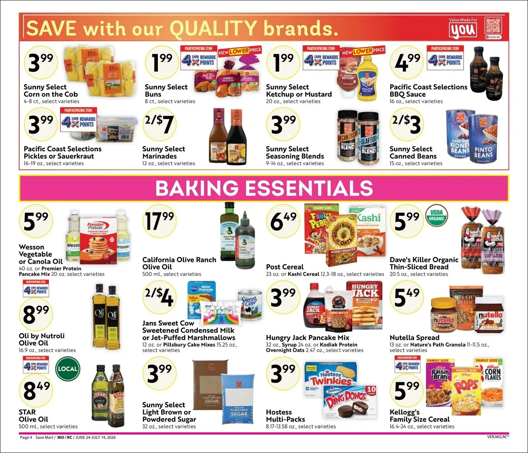 Weekly ad Current Save Mart - Steals & Deals leaflet valid from Wednesday 06/24/2026 to Tuesday 07/14/2026 from June 24 to July 14 2026 - Page 4