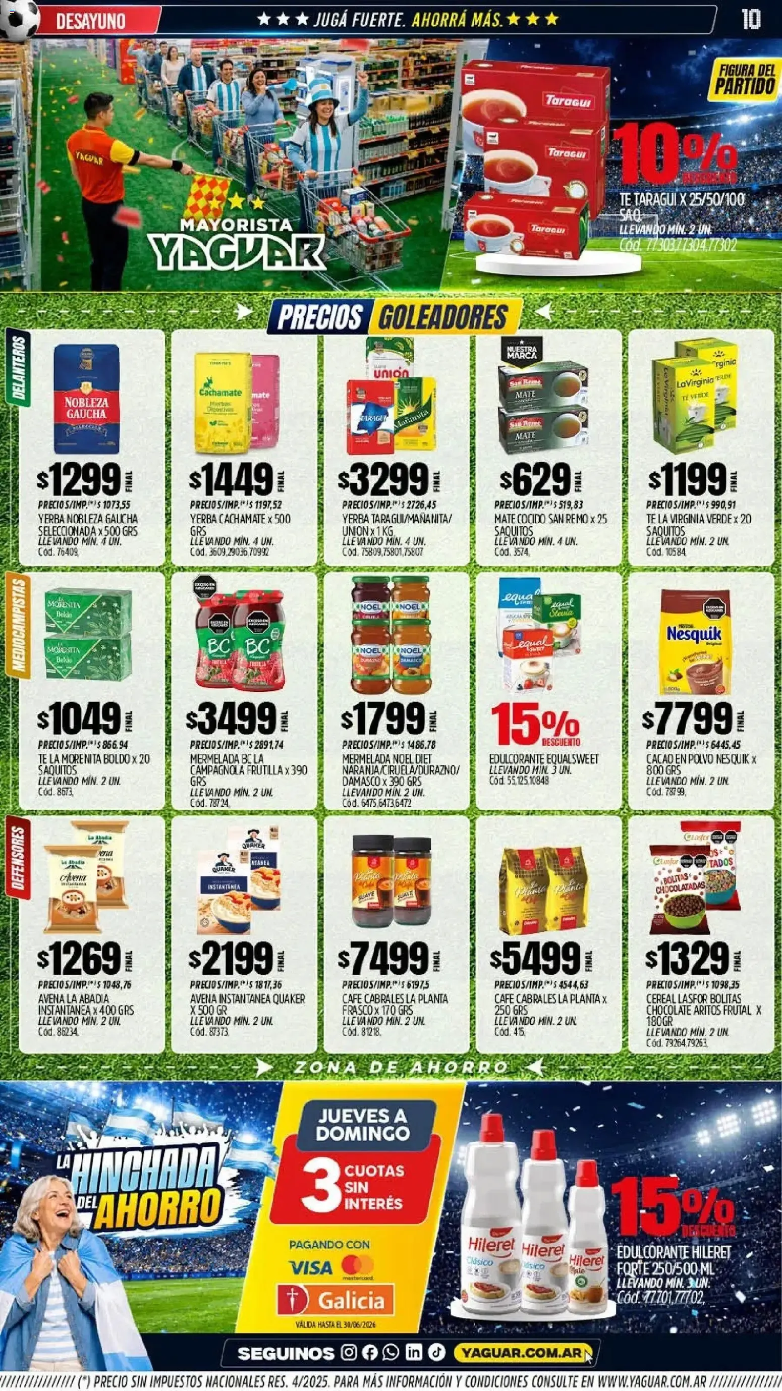 Ofertas de Mayorista Yaguar - La Hinchada del Ahorro 15 de junio al 21 de junio 2026 - Página 9 del catálogo
