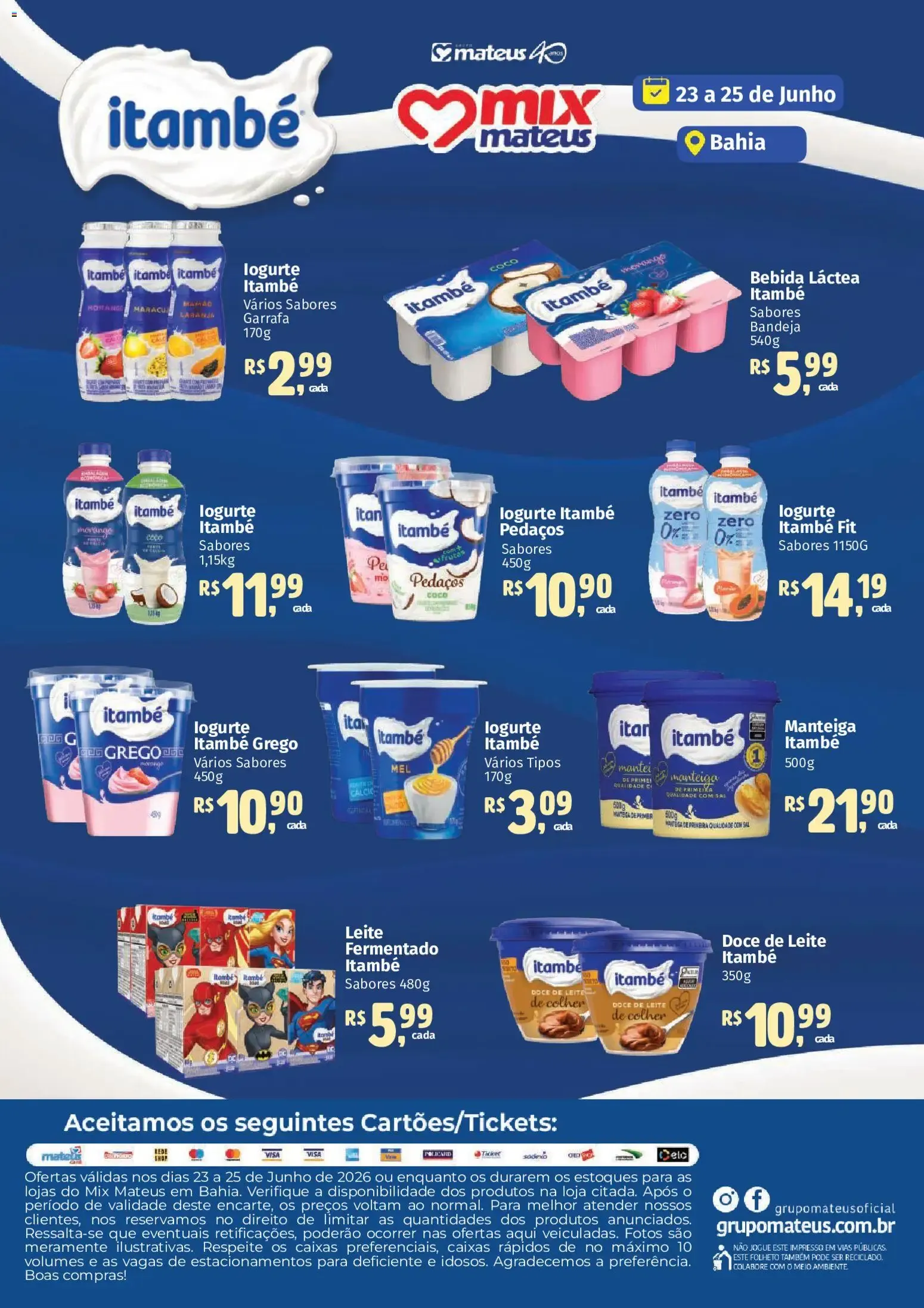 Encarte de Mateus ofertas Especial itambe de 23/06/2026 | Promoções Online 23 de junho até 25 de junho 2026 - Pagina 1