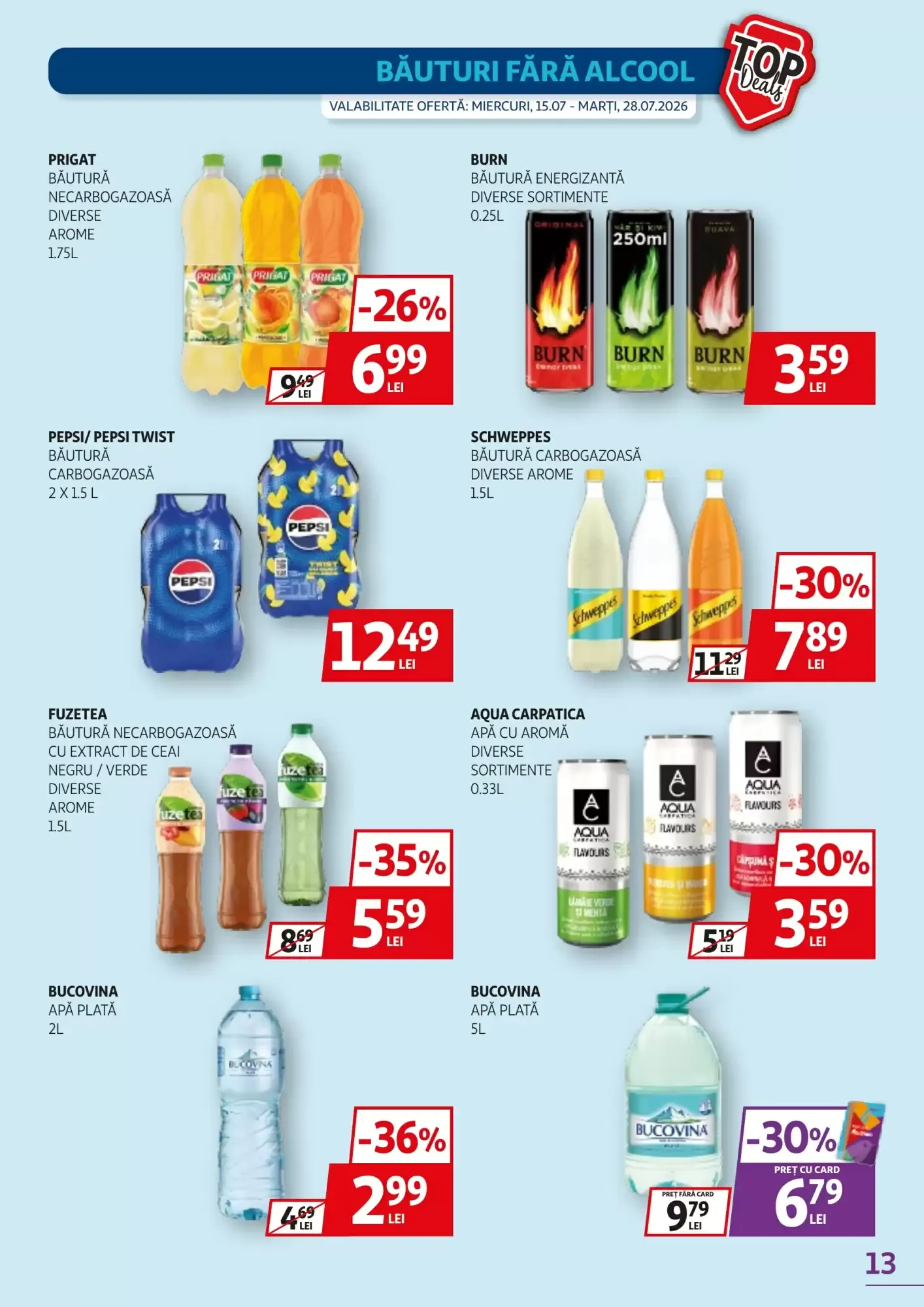 Catalog Catalog Auchan de la 15 iulie până la 28 iulie 2026 - Revista Pagina 13