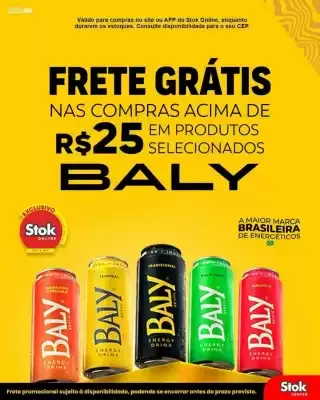 Encarte de Frete Grátis em produtos Baly no Stok Online 9 de outubro até 10 de outubro 2026 - Pagina 1