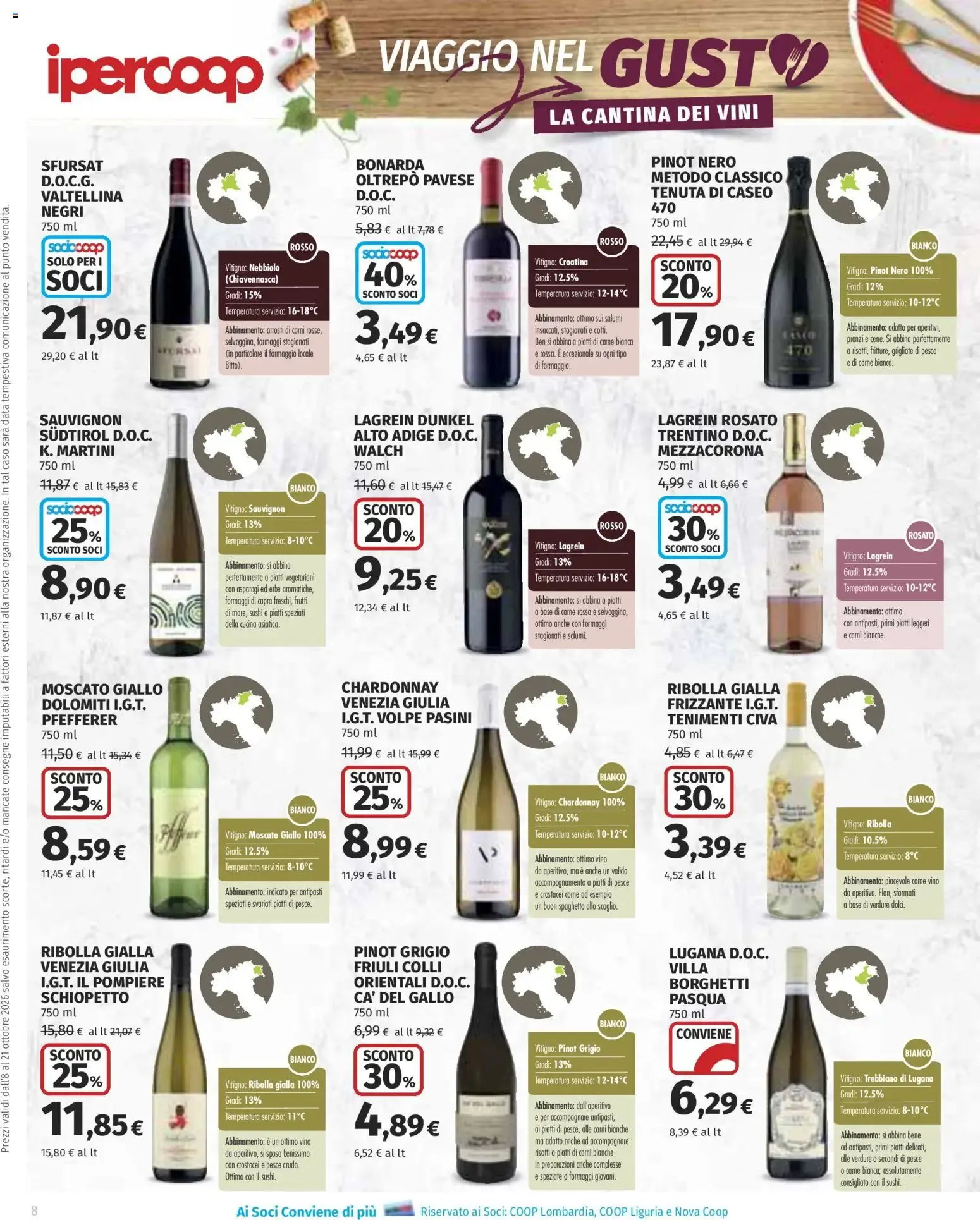 Ipercoop - Viaggio nel Gusto da 8 ottobre a 21 ottobre di 2026 - Pagina del volantino 8