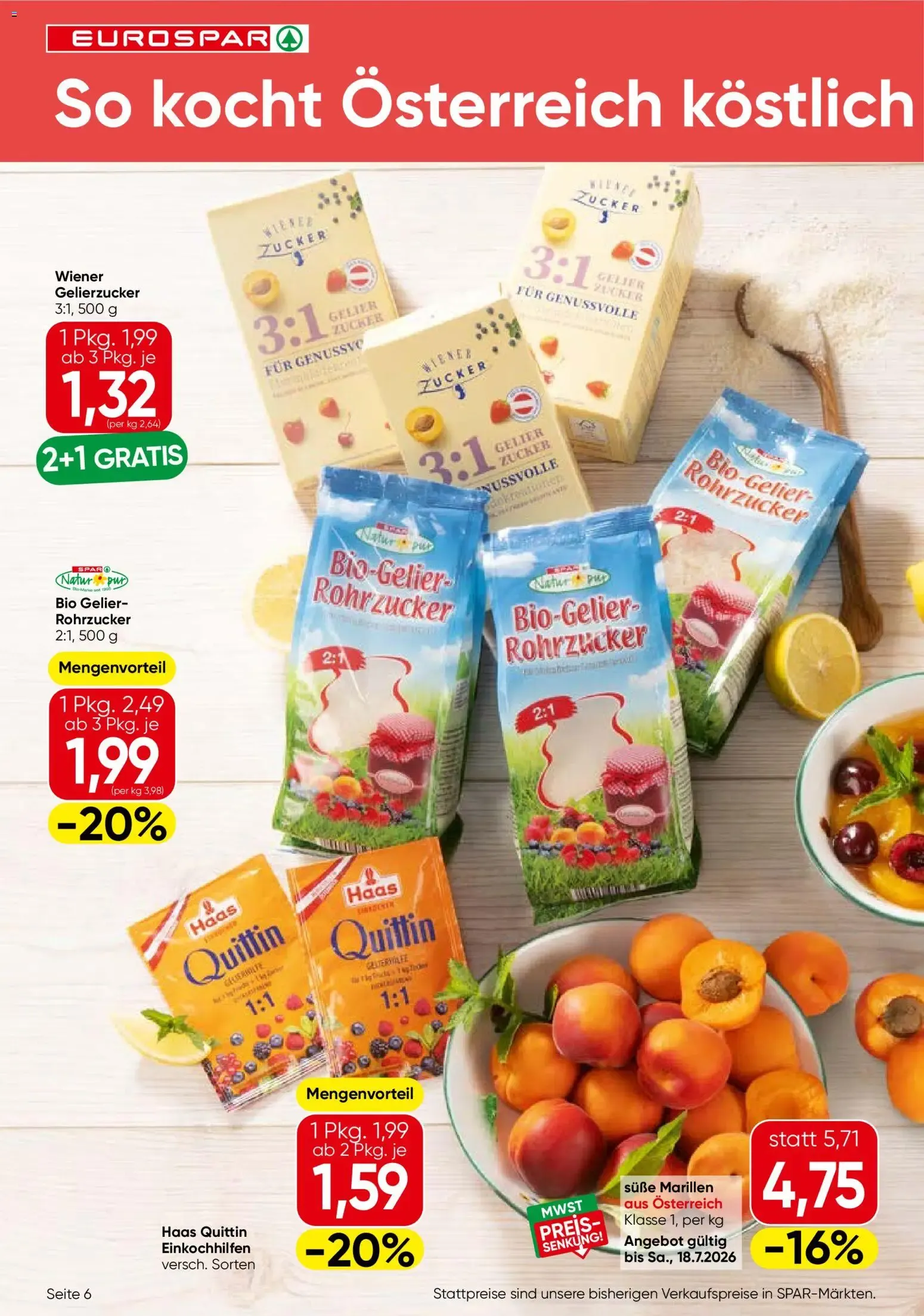 Eurospar Flugblatt von 16.07.2026 - Aktuelle Angebote von 16. Juli bis 29. Juli 2026 - Flugblätt seite 6