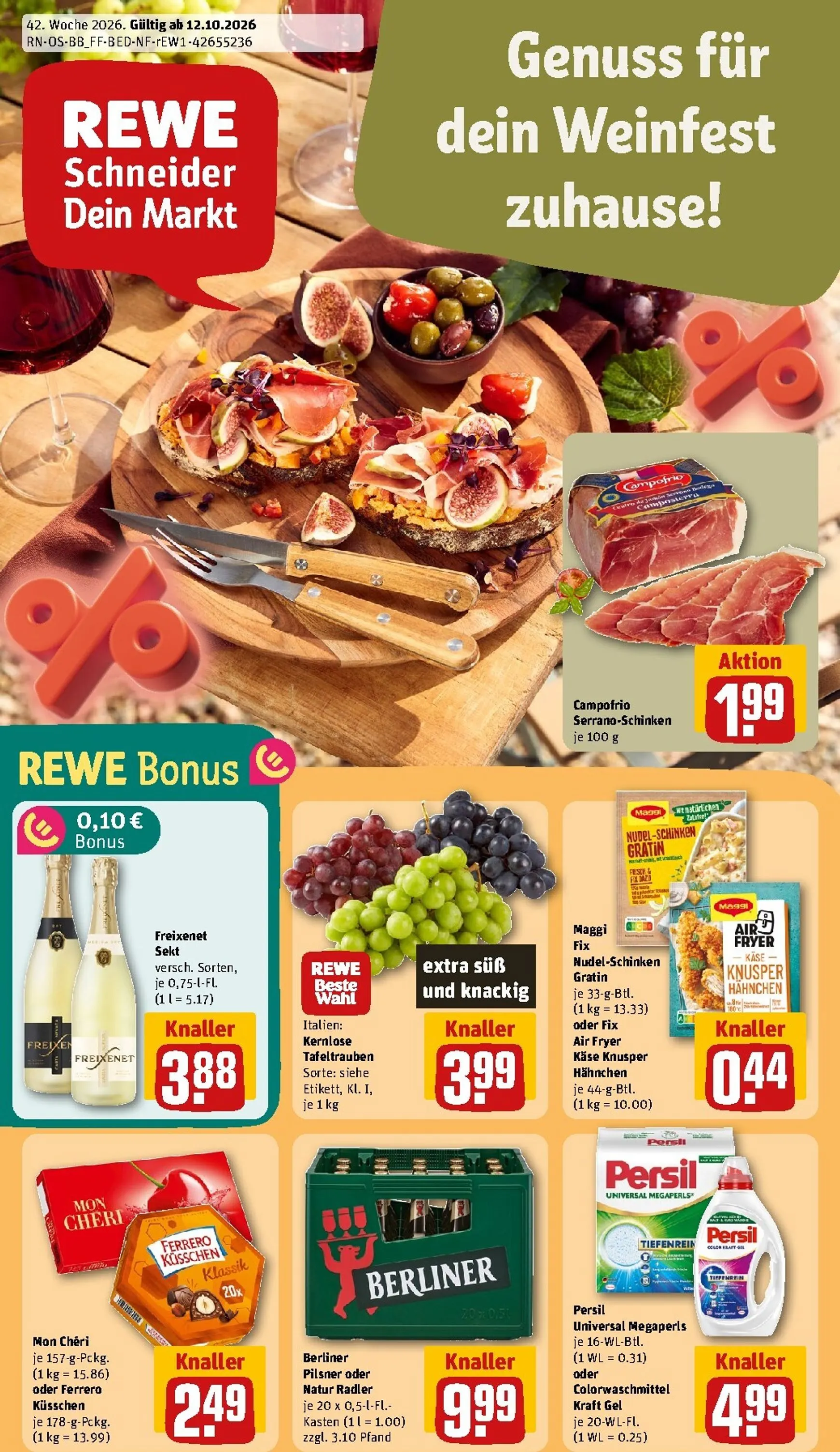 Genuss für dein Weinfest zuhause! von 12. Oktober bis 18. Oktober 2026 - Prospekt seite 1