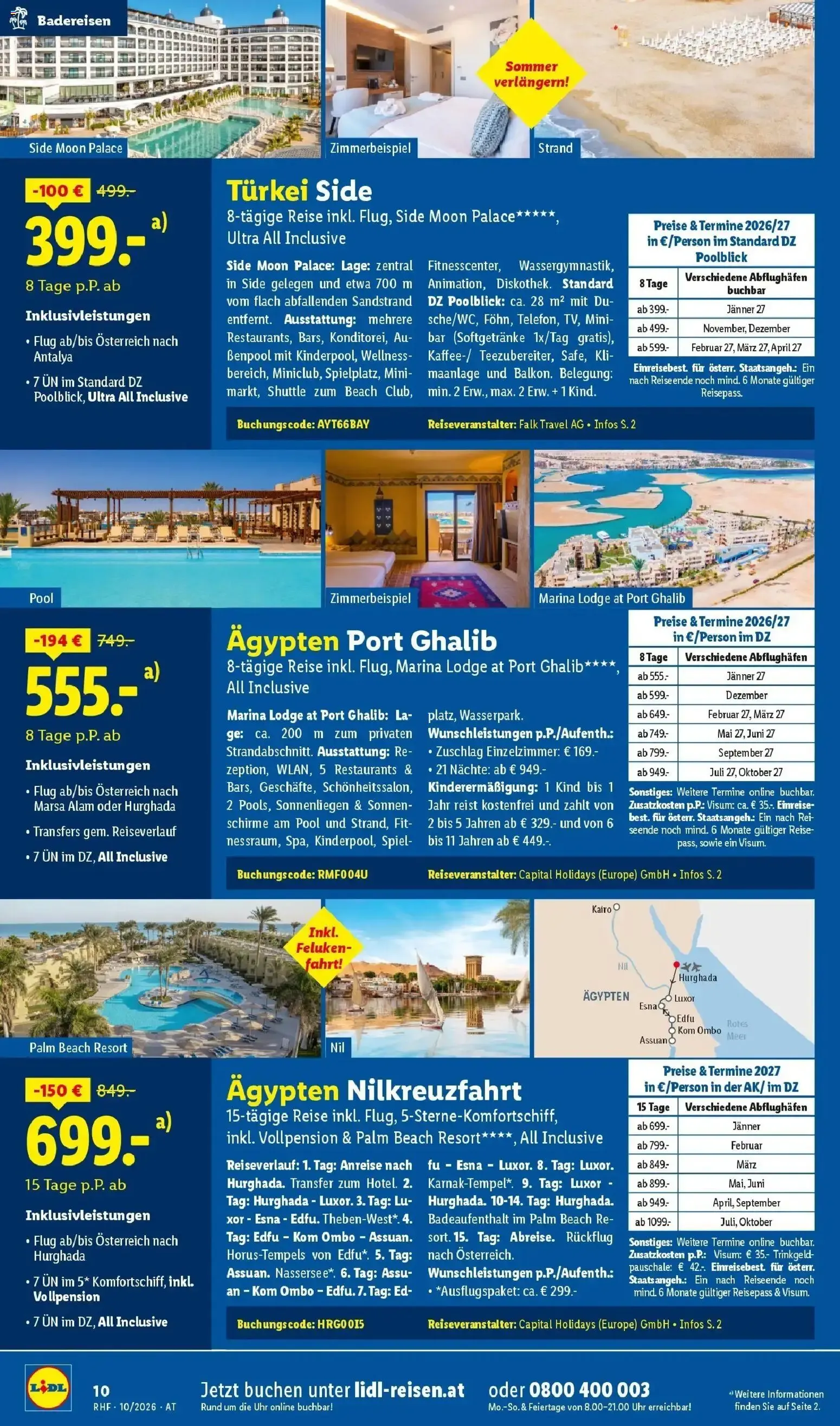 Lidl Reisen: Wenig zahlen, viel erleben von 30. September bis 31. Oktober 2026 - Flugblätt seite  10