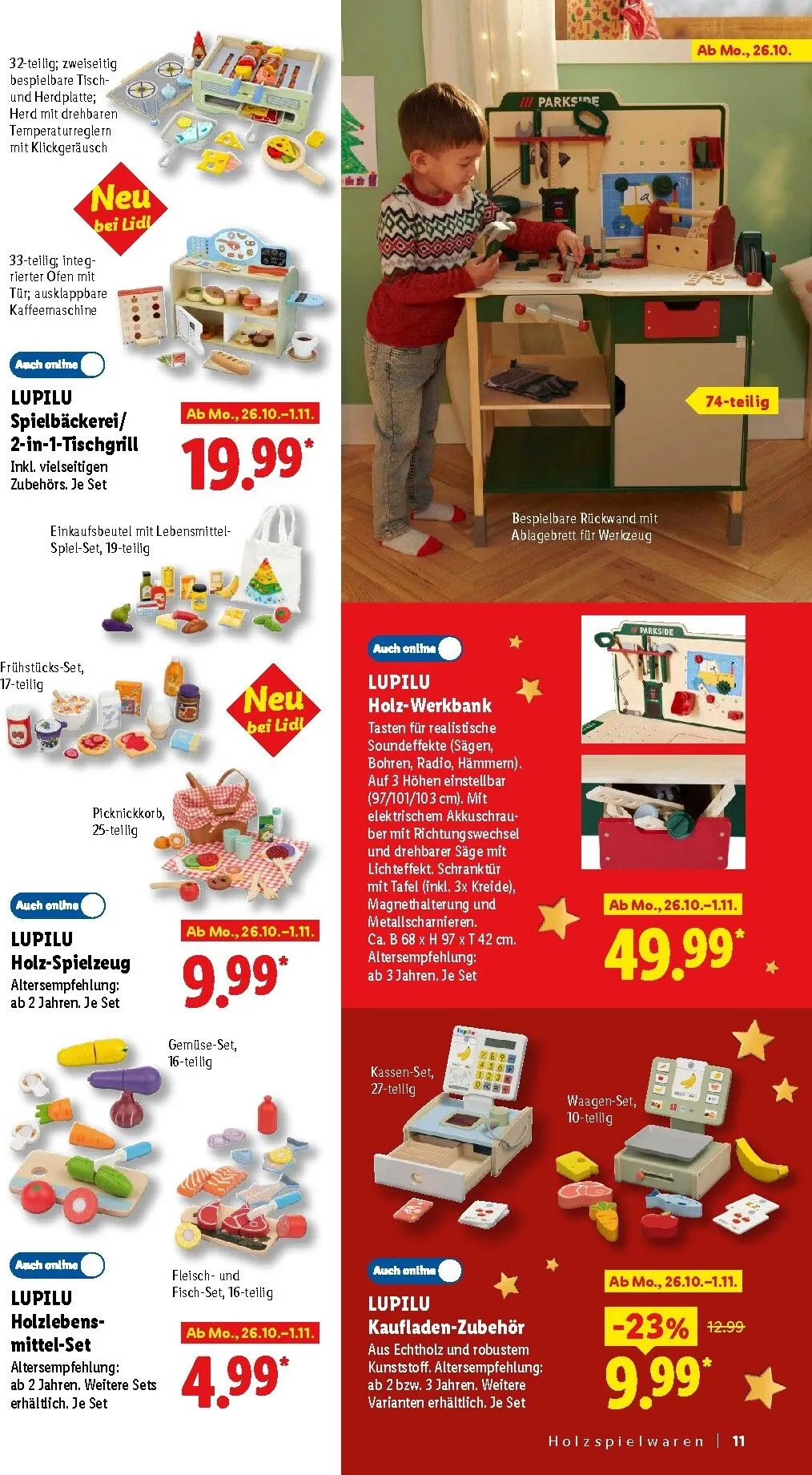 Die Magie des Schenkens lohnt sich. Entdecke zahlreiche Geschenkideen von 26. Oktober bis 24. Dezember 2026 - Prospekt seite 11