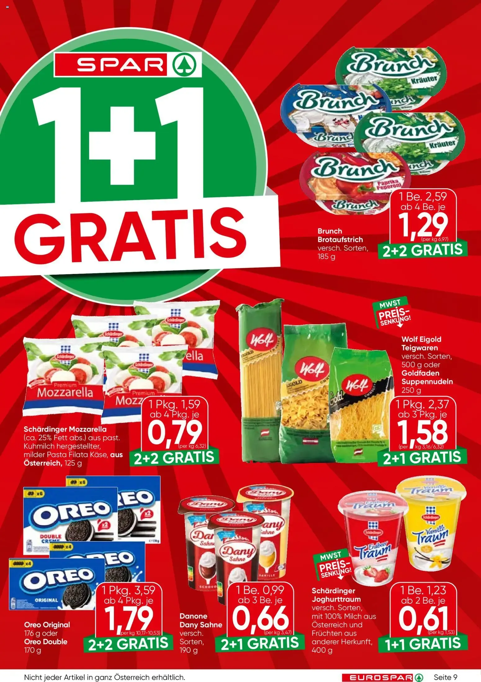 Eurospar Flugblatt von 24.09.2026 - Aktuelle Angebote von 24. September bis 7. Oktober 2026 - Flugblätt seite 9