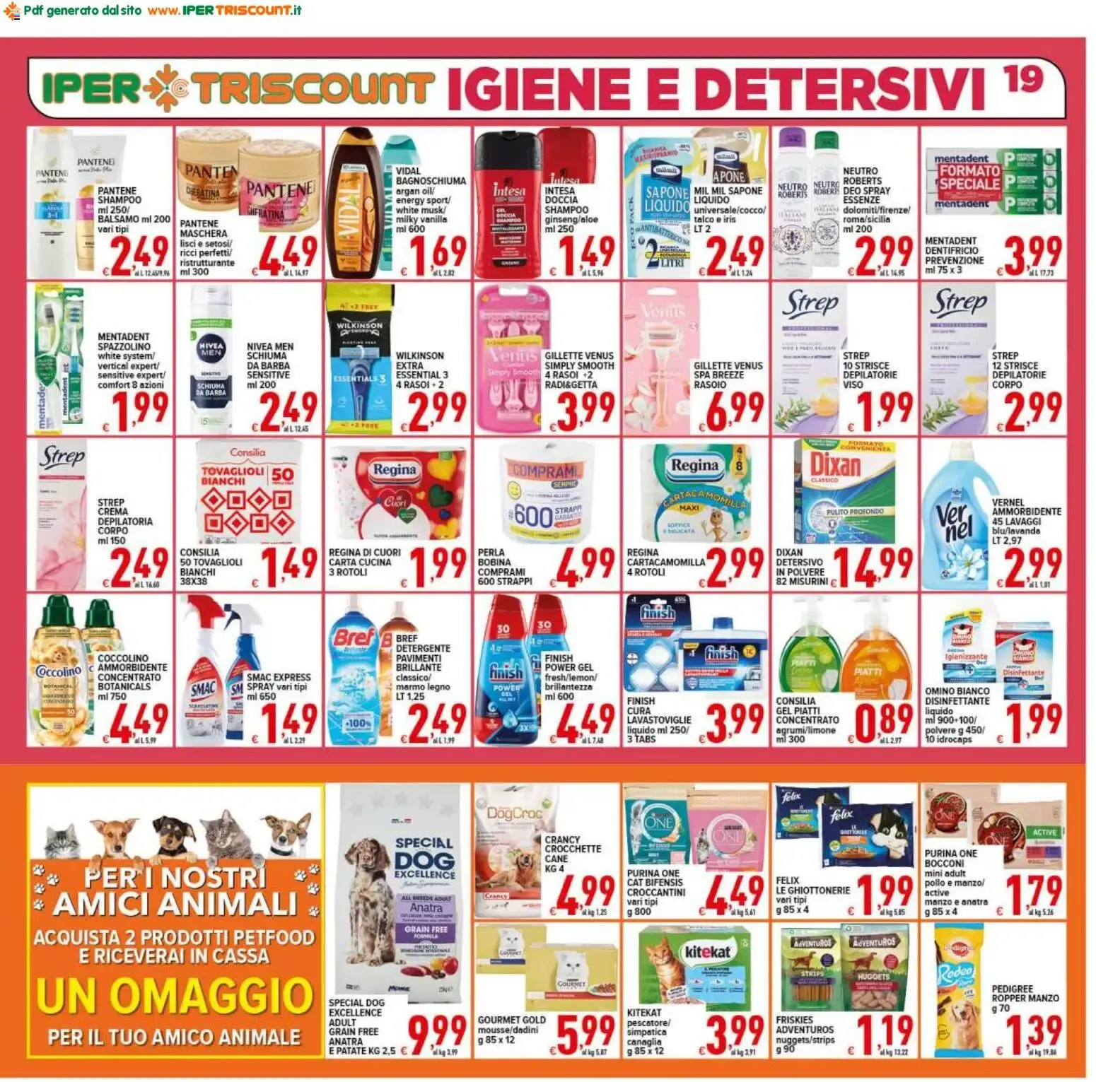 Ipertriscount volantino dal 21/08/2026 - online Offerte da 21 agosto a 1 settembre di 2026 - Pagina del volantino 19