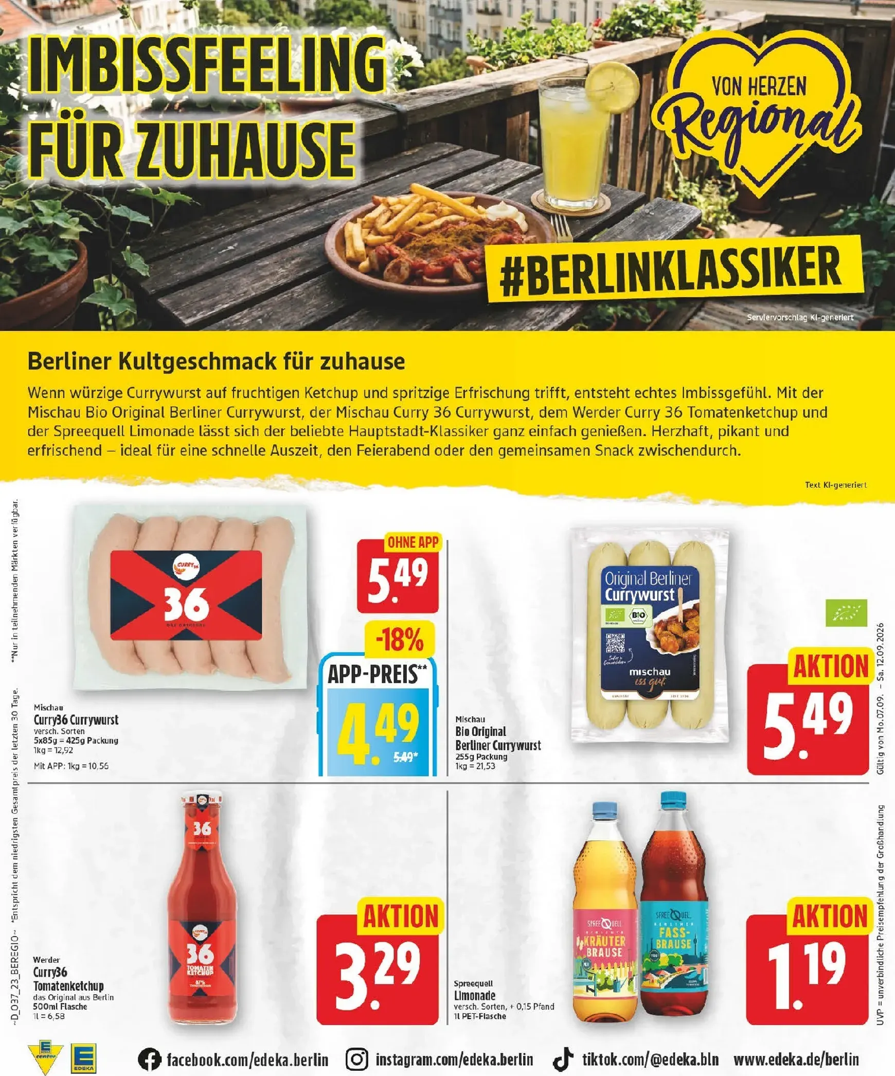 Edeka Prospekt nächste Woche – von Montag 07.09.2026 bis Samstag 12.09.2026 von 7. September bis 12. September 2026 - Prospekt seite 23