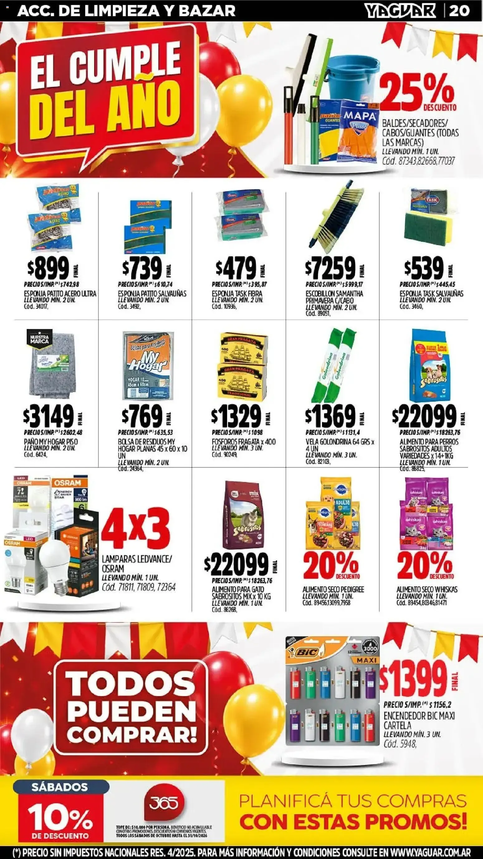 Ofertas de Yaguar - Oferta Semanal Mendoza del 26/10/2026 - 31/10/2026 26 de octubre al 31 de octubre 2026 - Página 20 del catálogo