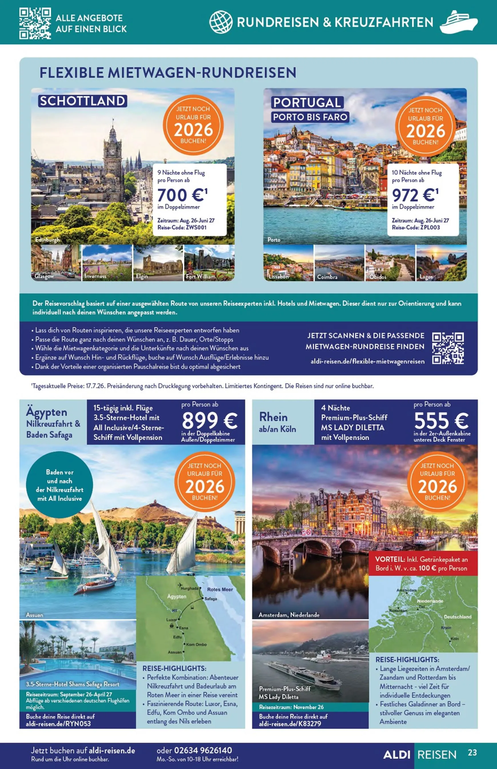 ALDI REISEN - Die Welt Entdecken! (Ausgabe August) von 3. August bis 31. August 2026 - Prospekt seite 23