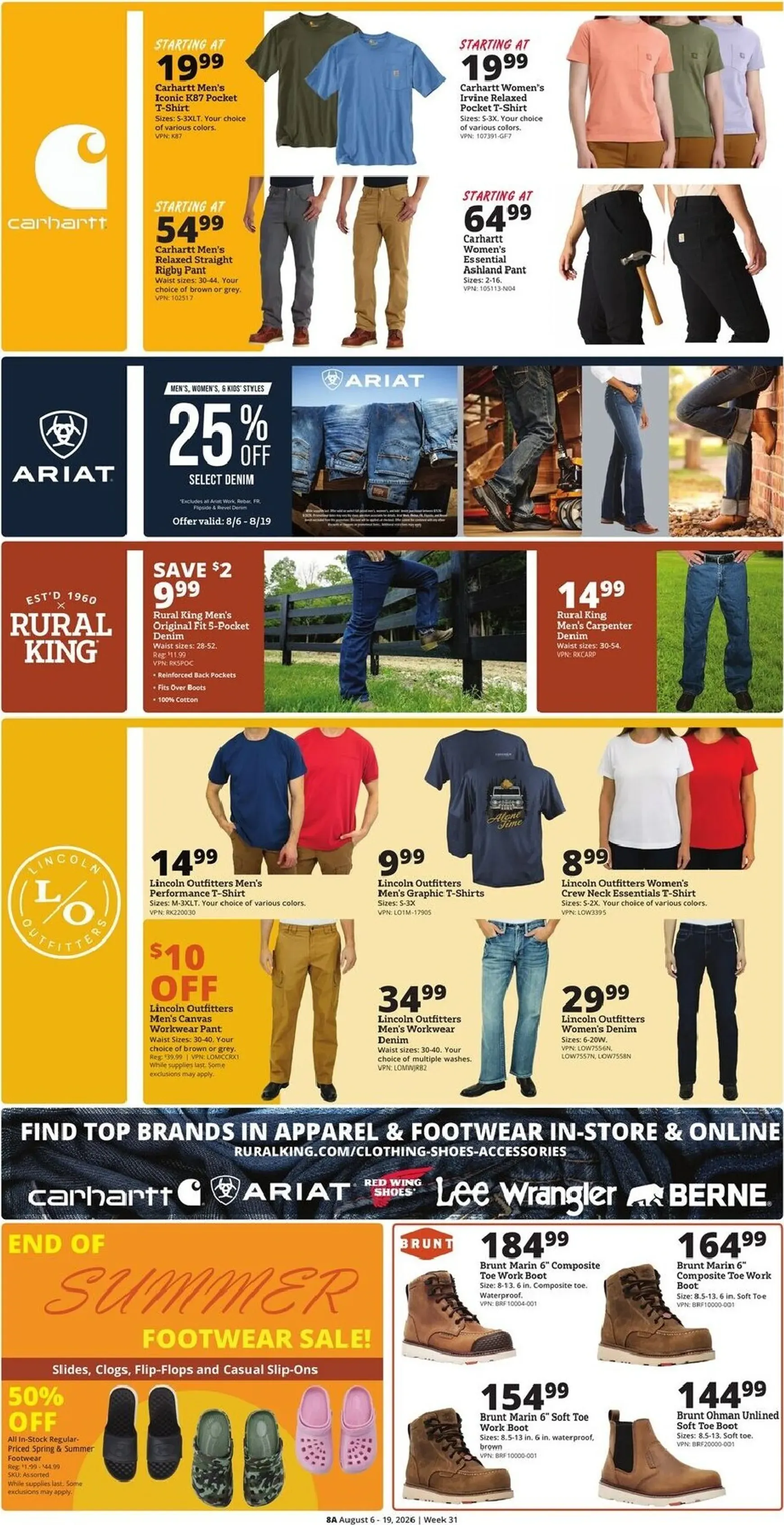 Weekly ad Current Rural King leaflet valid from Thursday 08/06/2026 to Wednesday 08/19/2026 from August 6 to August 19 2026 - Page 8