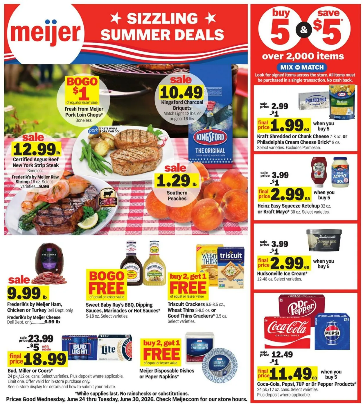 Weekly ad Current weekly ad Meijer - Valid from 06/24 to 06/30 - Page nb 1 from June 24 to June 30 2026 - Page 1