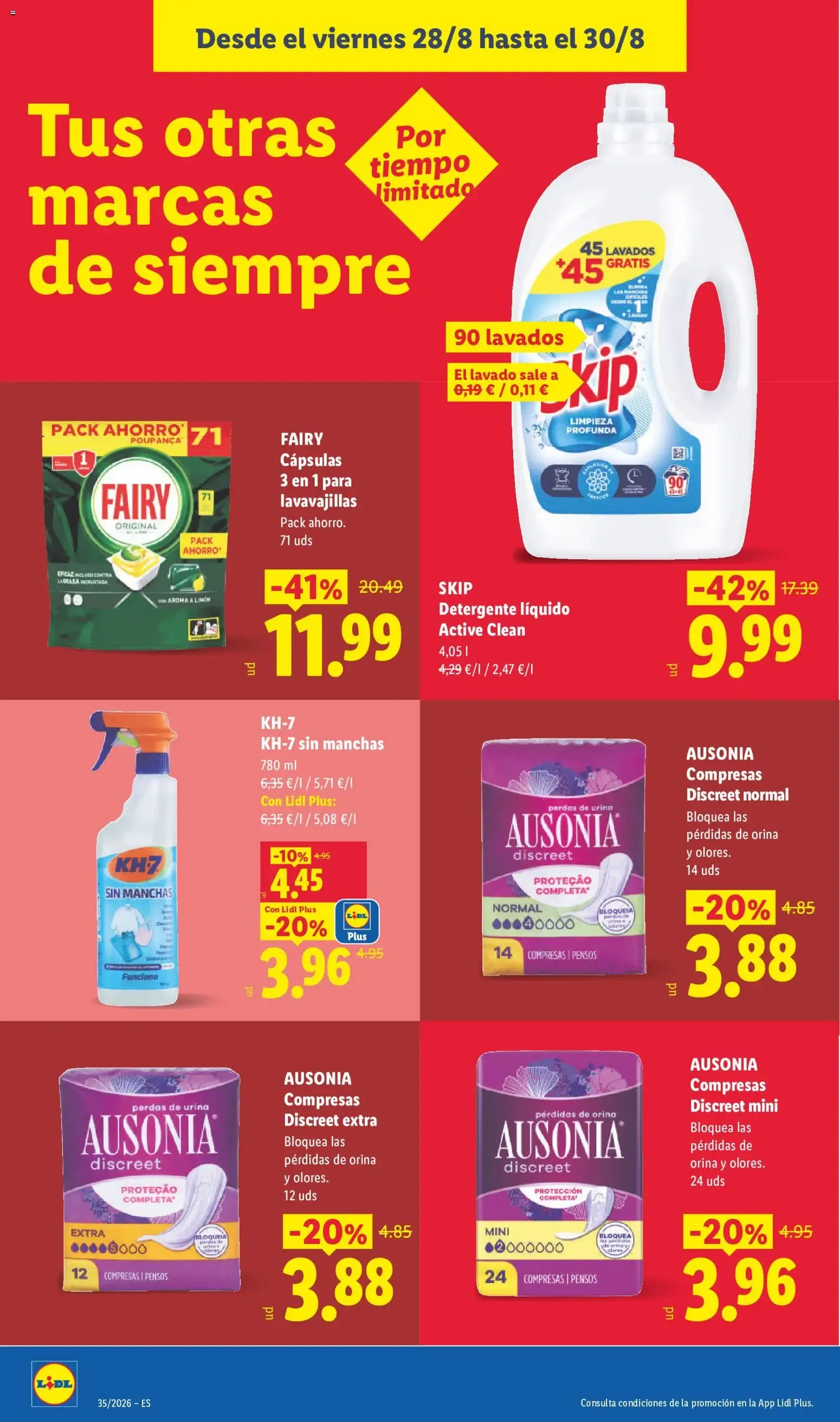 Catálogo de Lidl: Ahorra el doble - Ofertas 24 de agosto al 30 de agosto 2026 - Página 40