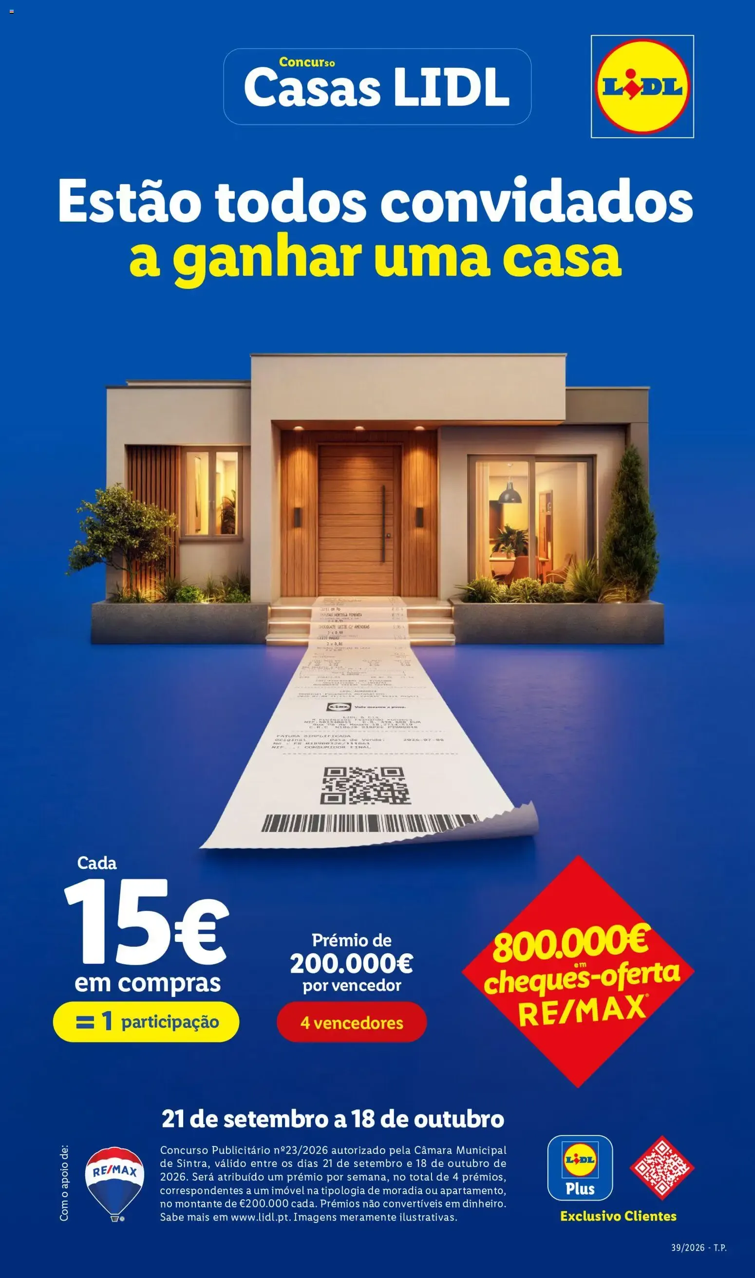 Folheto Concurso Casas LIDL de 21 de setembro até 18 de outubro 2026 - Pagina 1