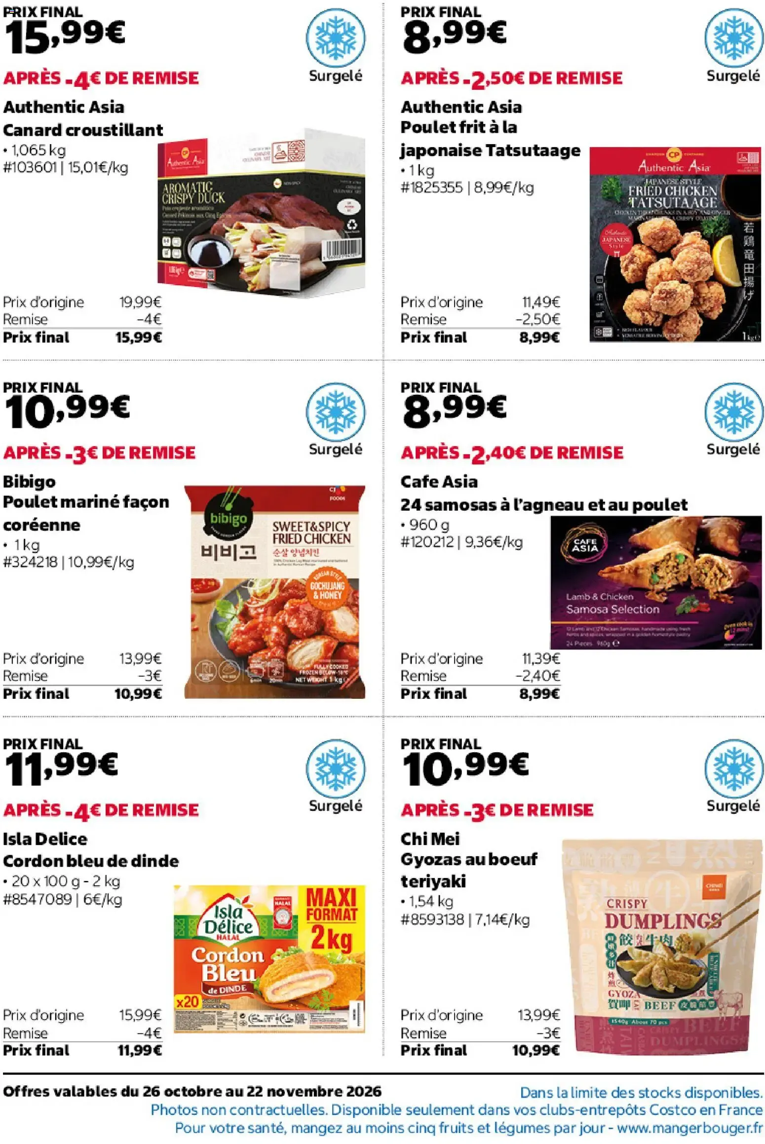 Costco catalogue à partir du 26/10/2026 - promo en ligne du 26 octobre au 22 novembre 2026 - Catalogue page 8