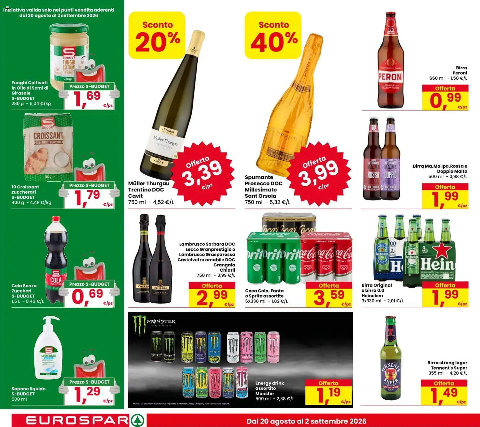 Eurospar: Il gusto del risparmio! da 20 agosto a 2 settembre di 2026 - Pagina del volantino 14