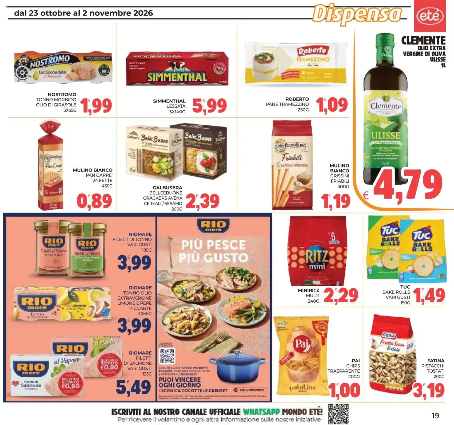 Eté volantino dal 23/10/2026 - online Offerte da 23 ottobre a 2 novembre di 2026 - Pagina del volantino 19