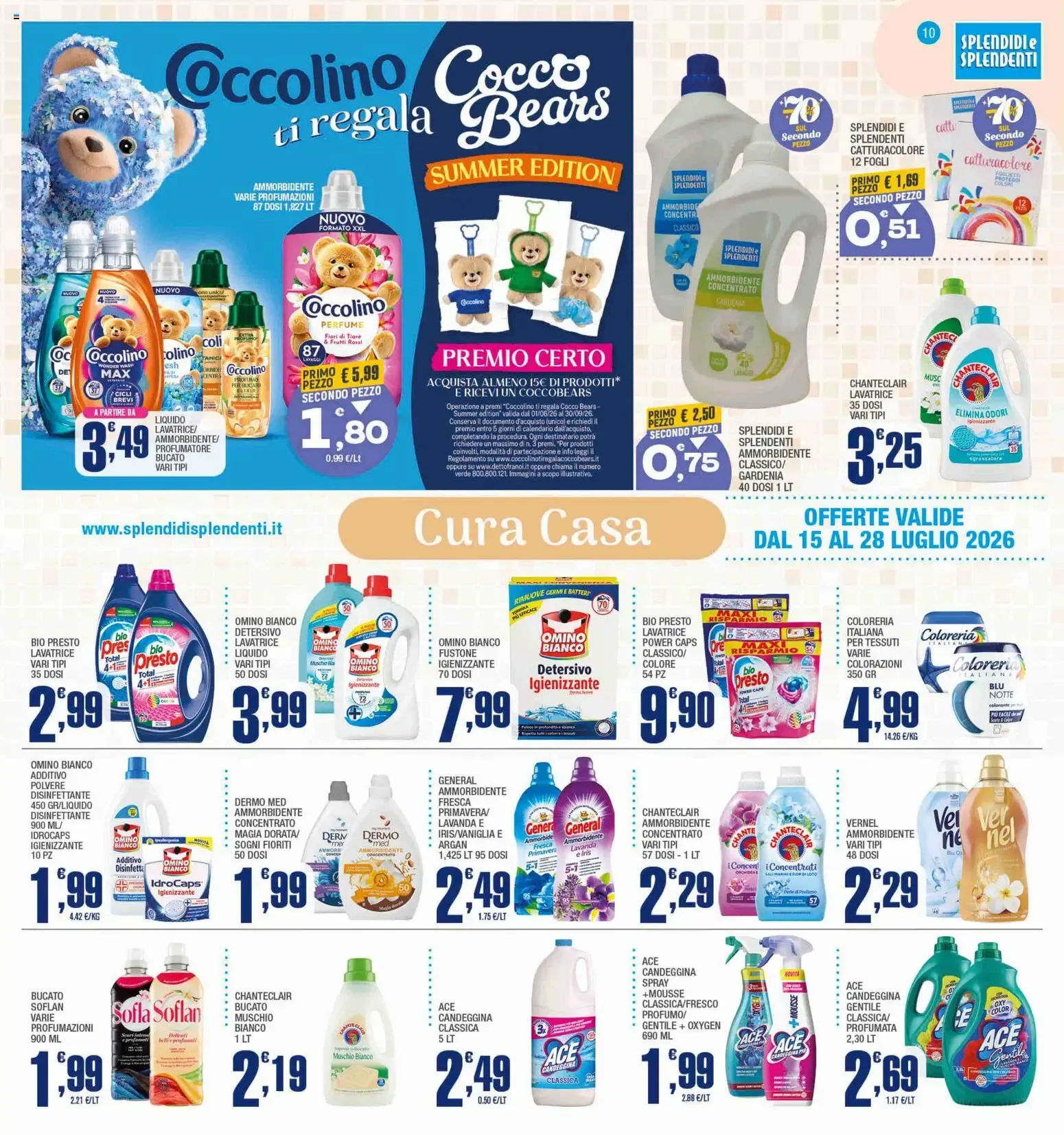 Splendidi e Splendenti volantino dal 15/07/2026 - online Offerte da 15 luglio a 28 luglio di 2026 - Pagina del volantino 10