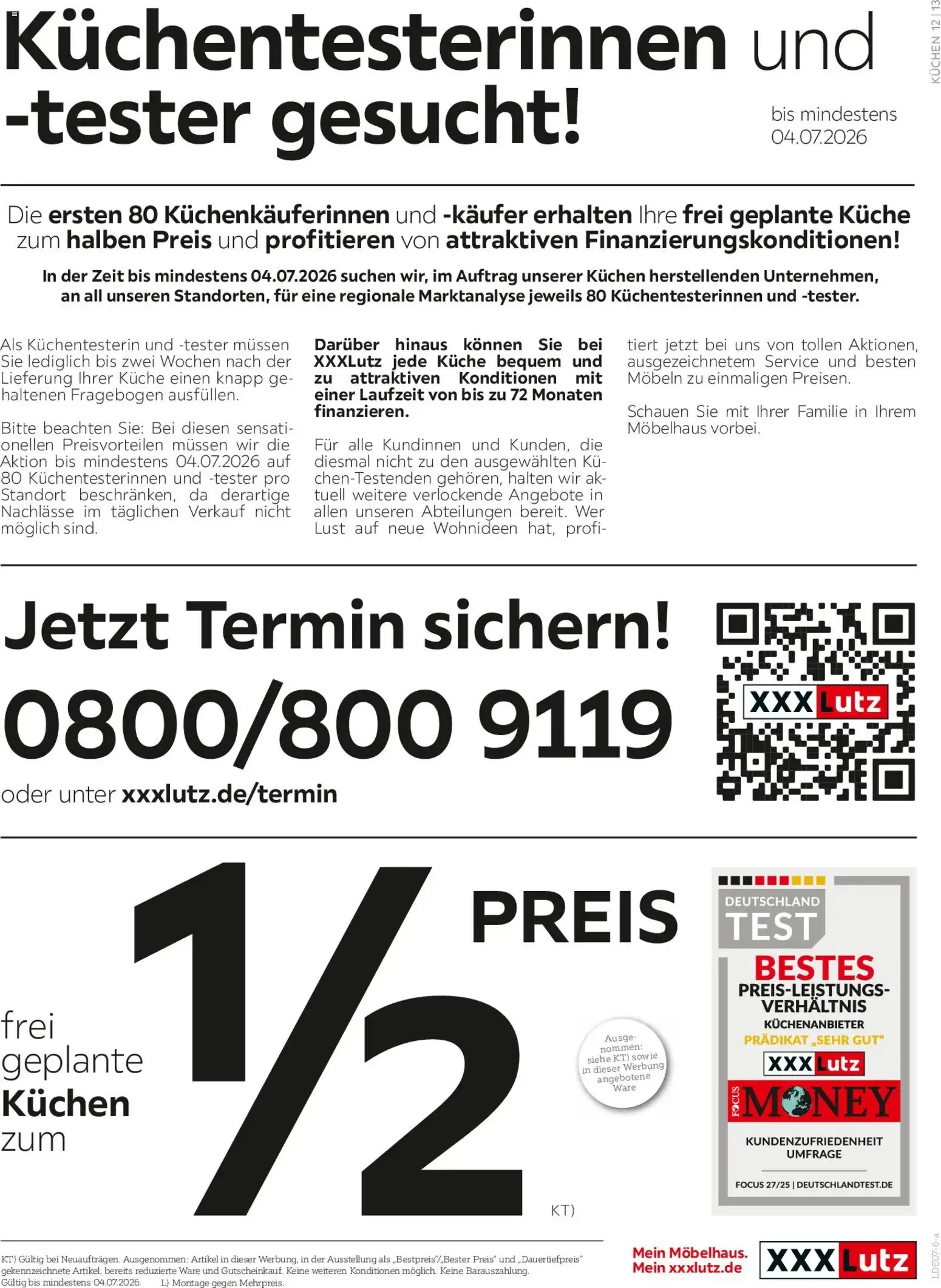 XXXLutz Deutschlands größter SSV (ab 20.06.2026) zum Blättern von 20. Juni bis 4. Juli 2026 - Prospekt seite 16