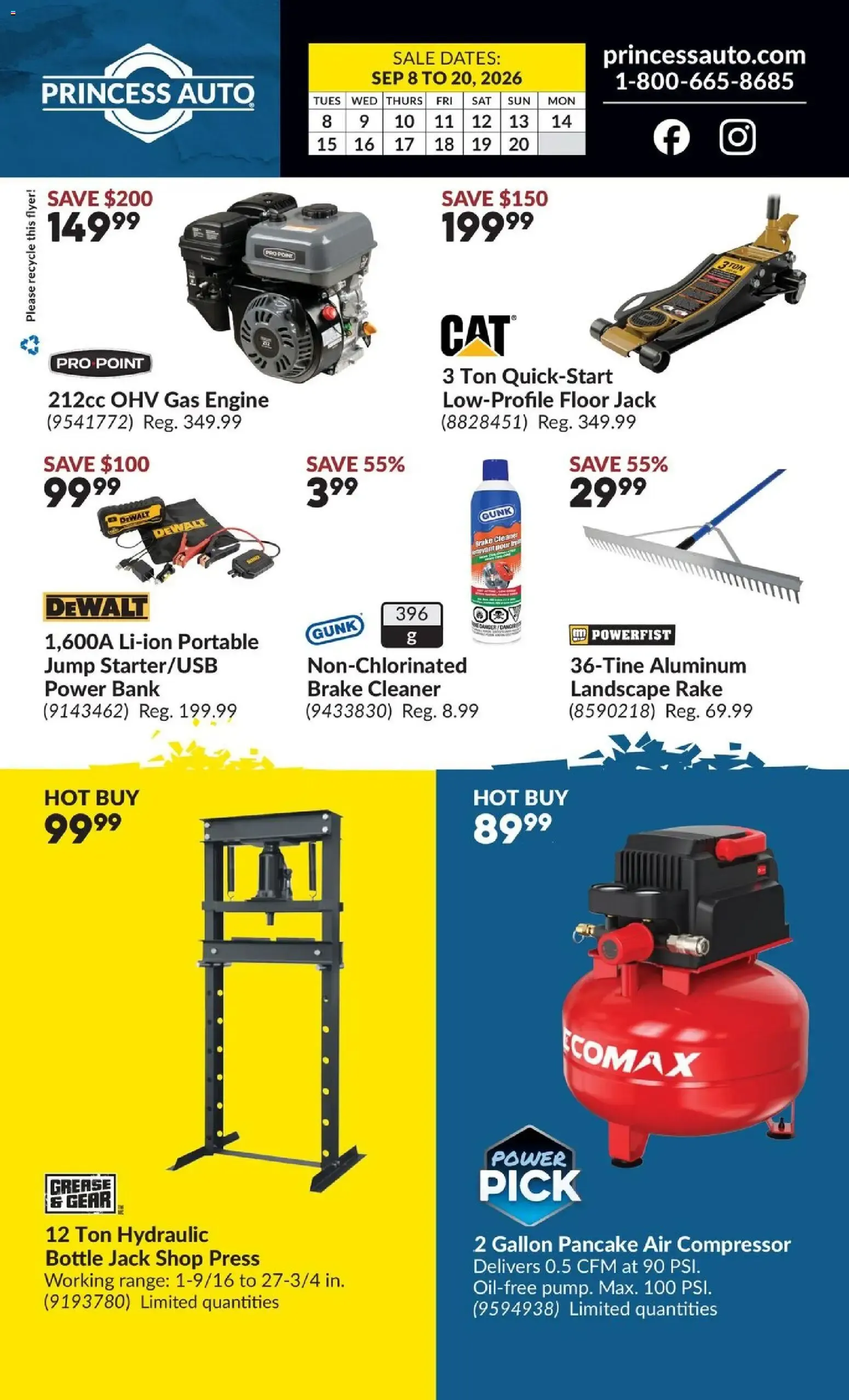 Princess Auto - Mega Smasher 2 Week Sale from September 8 to September 20 2026 - flyer page 2