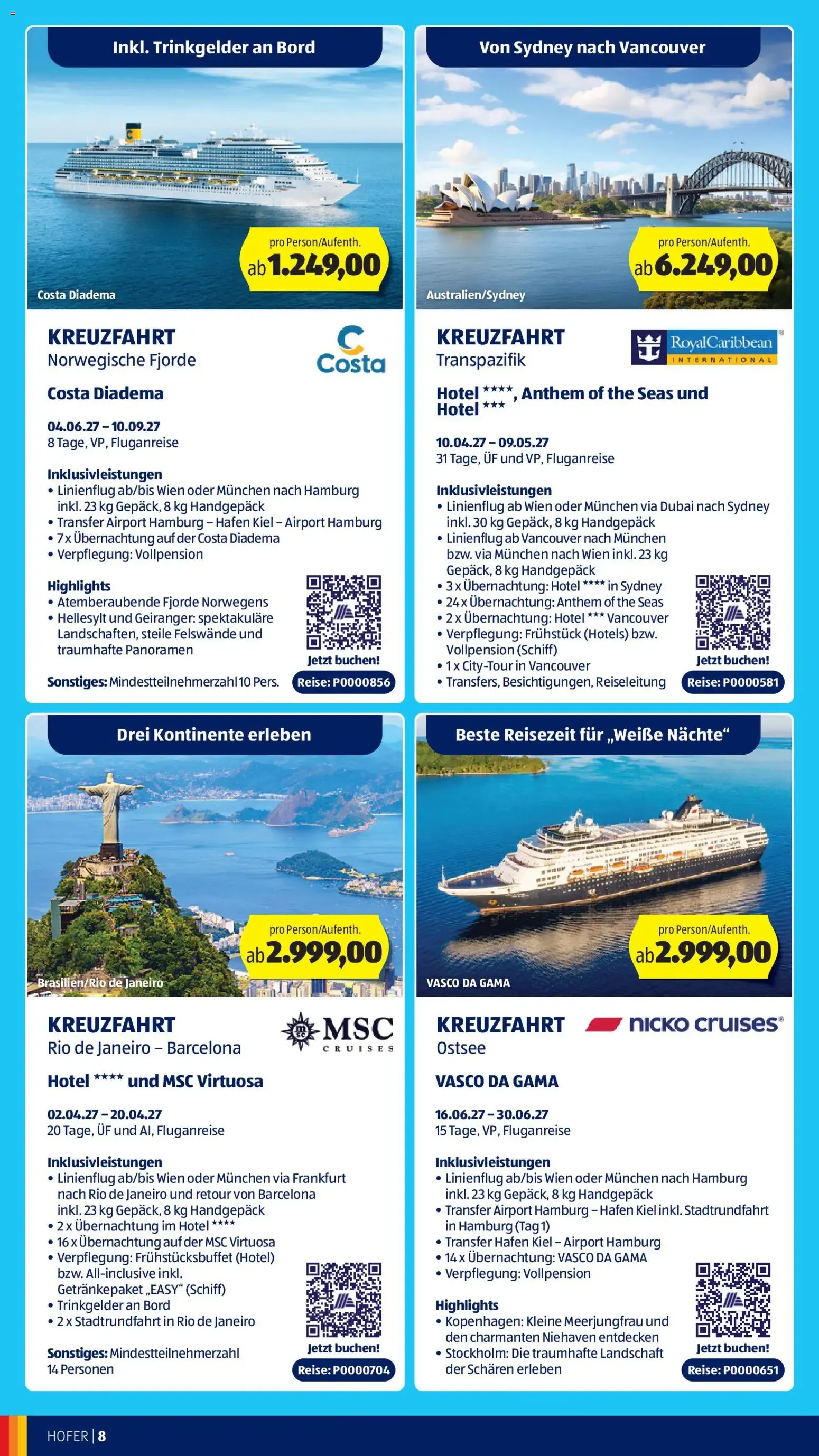 Hofer katalog 2026 ab 30.09.2026 - Angebote, Aktionen von 30. September bis 27. Oktober 2026 - Flugblätt seite 8