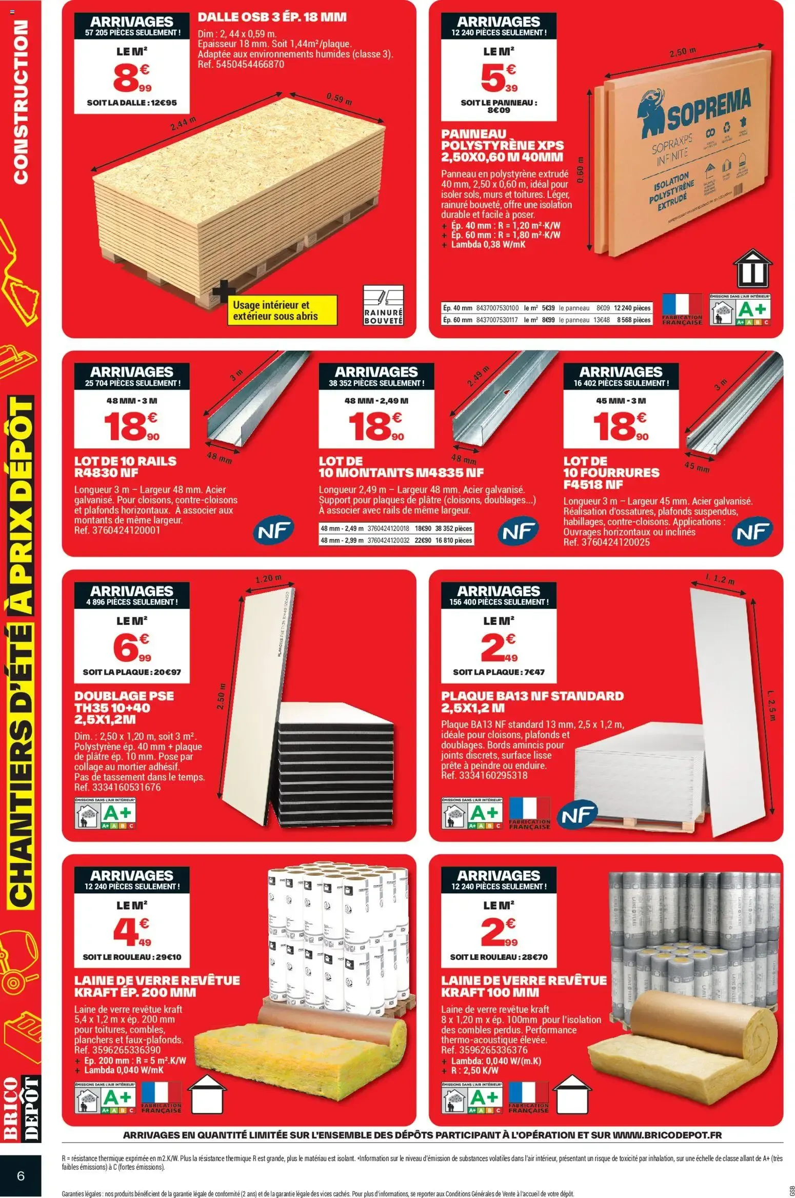 CHANTIERS D'ÉTÉ À PRIX DÉPÔT du 3 juillet au 16 juillet 2026 - Catalogue page 6