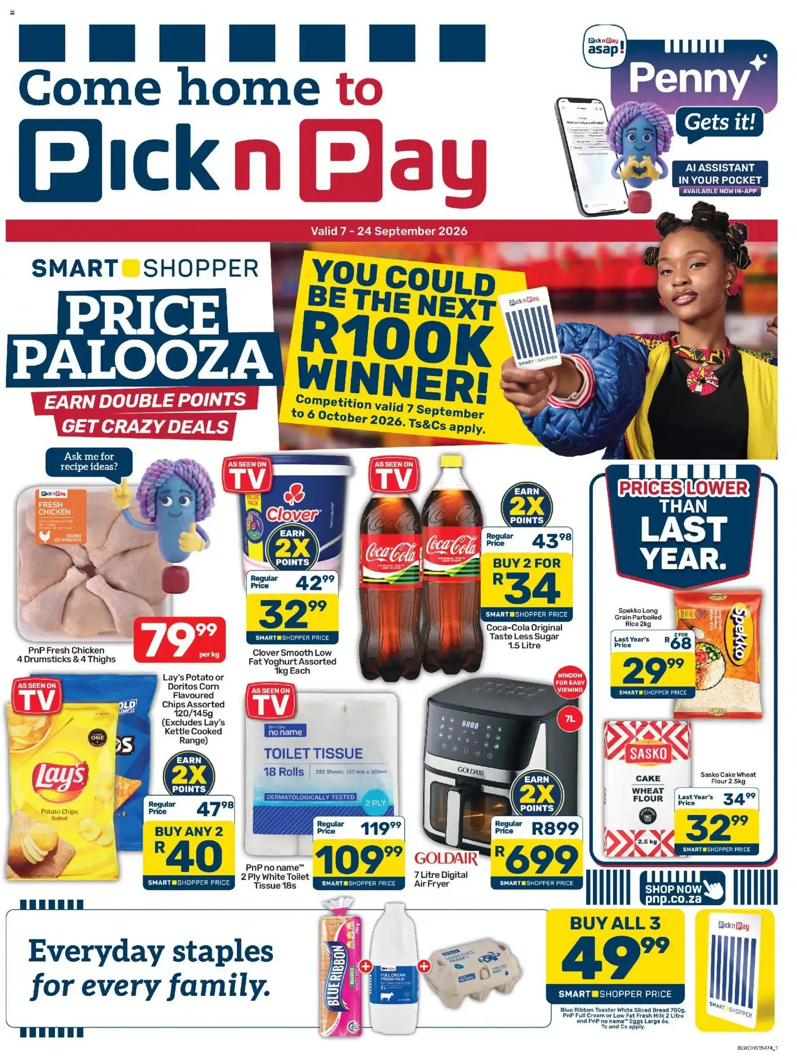 Pick n Pay Price Palooza - Come Home to Pick n Pay from 7 September to 24 September 2026 - Catalogue Page 1