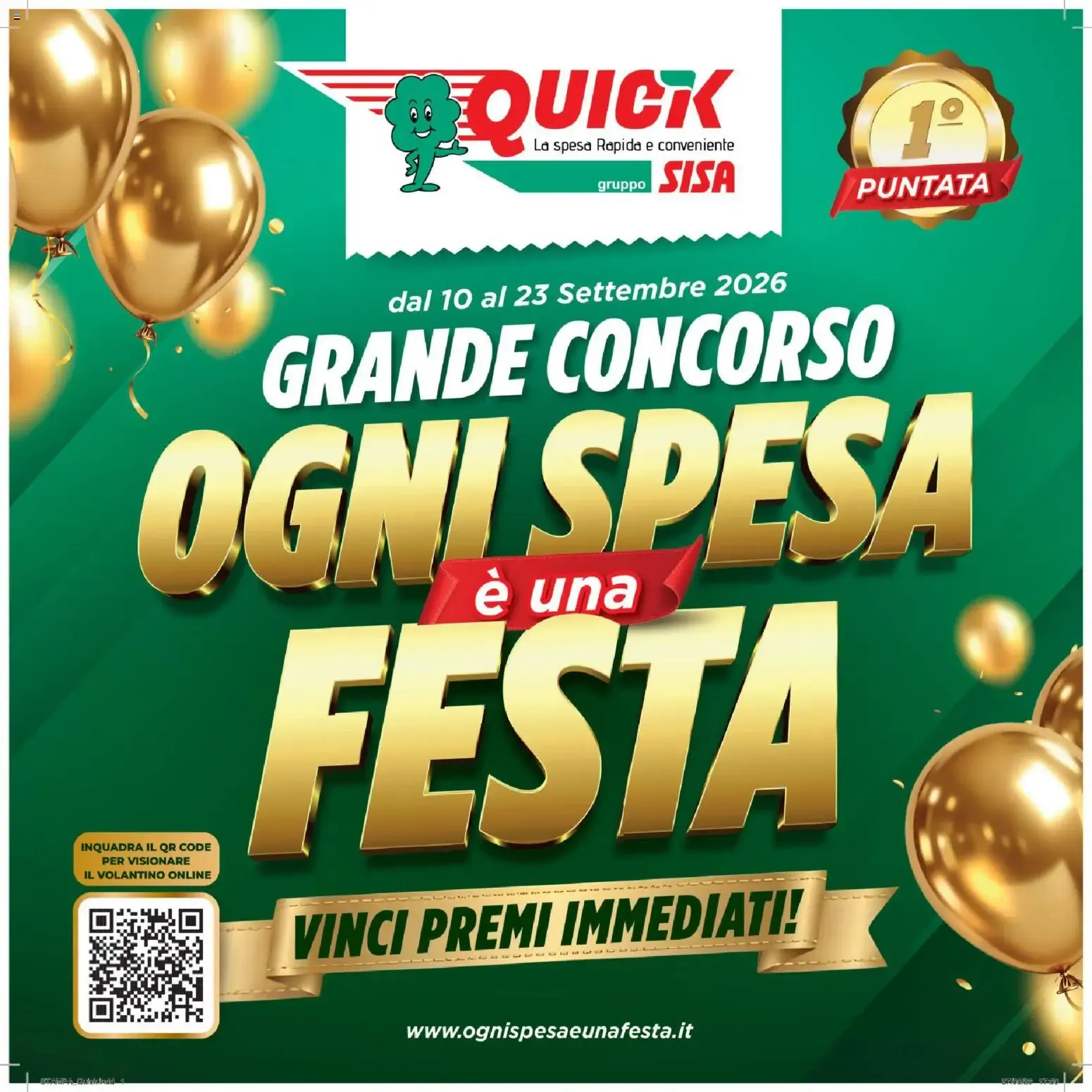 GRANDE CONCORSO OGNI SPESA è una FESTA da 10 settembre a 23 settembre di 2026 - Pagina del volantino 1