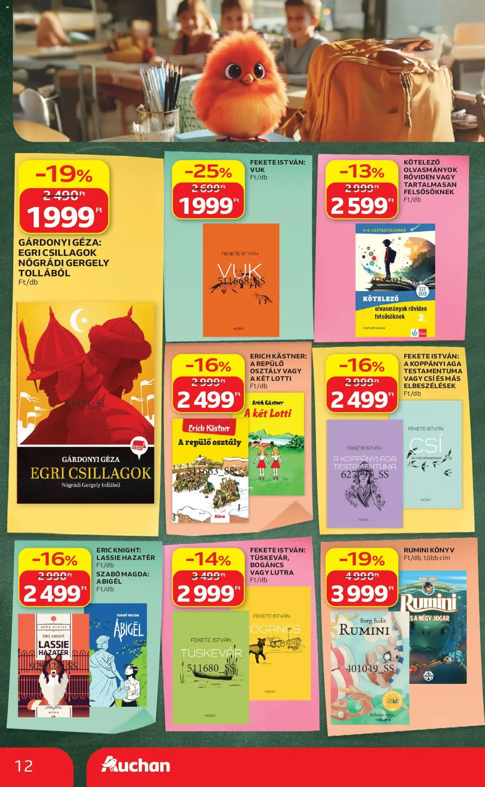 Katalógus Auchan Iskolakezdési ajánlatok - 2026.07.23. -tól/töl > akció, lapozható szórólap 🛍️ július 23.-tól július 29.-ig 2026. - Oldal 12