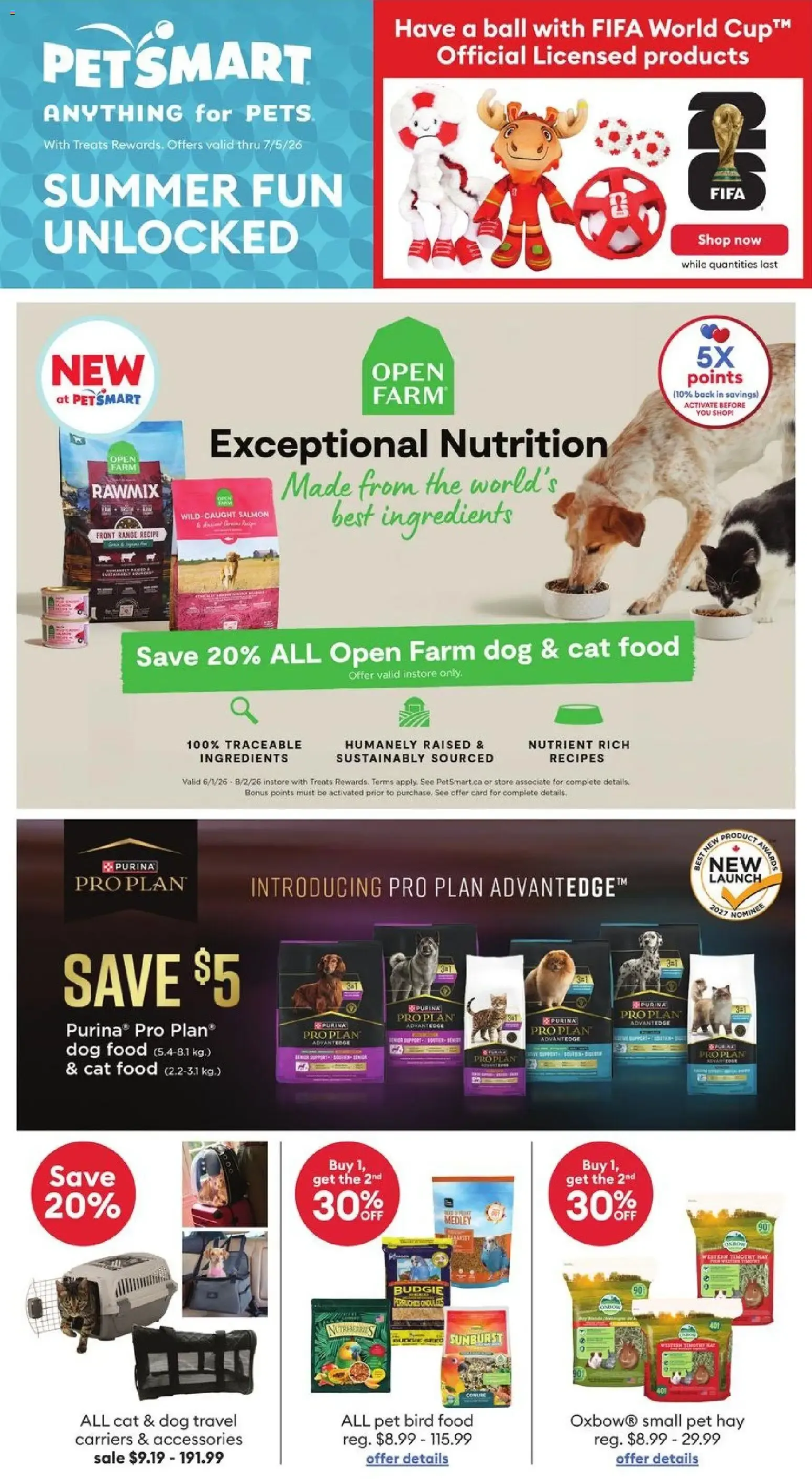 Petsmart weekly flyer / circulaire from Jun 1, 2026 > weekly specials & deals from June 1 to July 5 2026 - flyer page 1