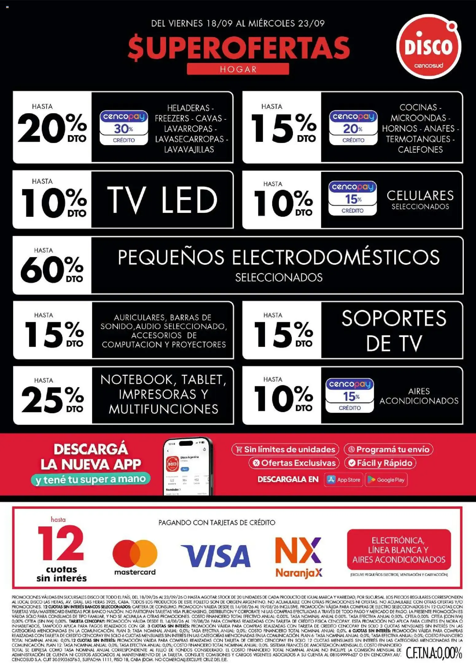 Ofertas de Disco - Superofertas Hogar 18 de septiembre al 23 de septiembre 2026 - Página 1 del catálogo