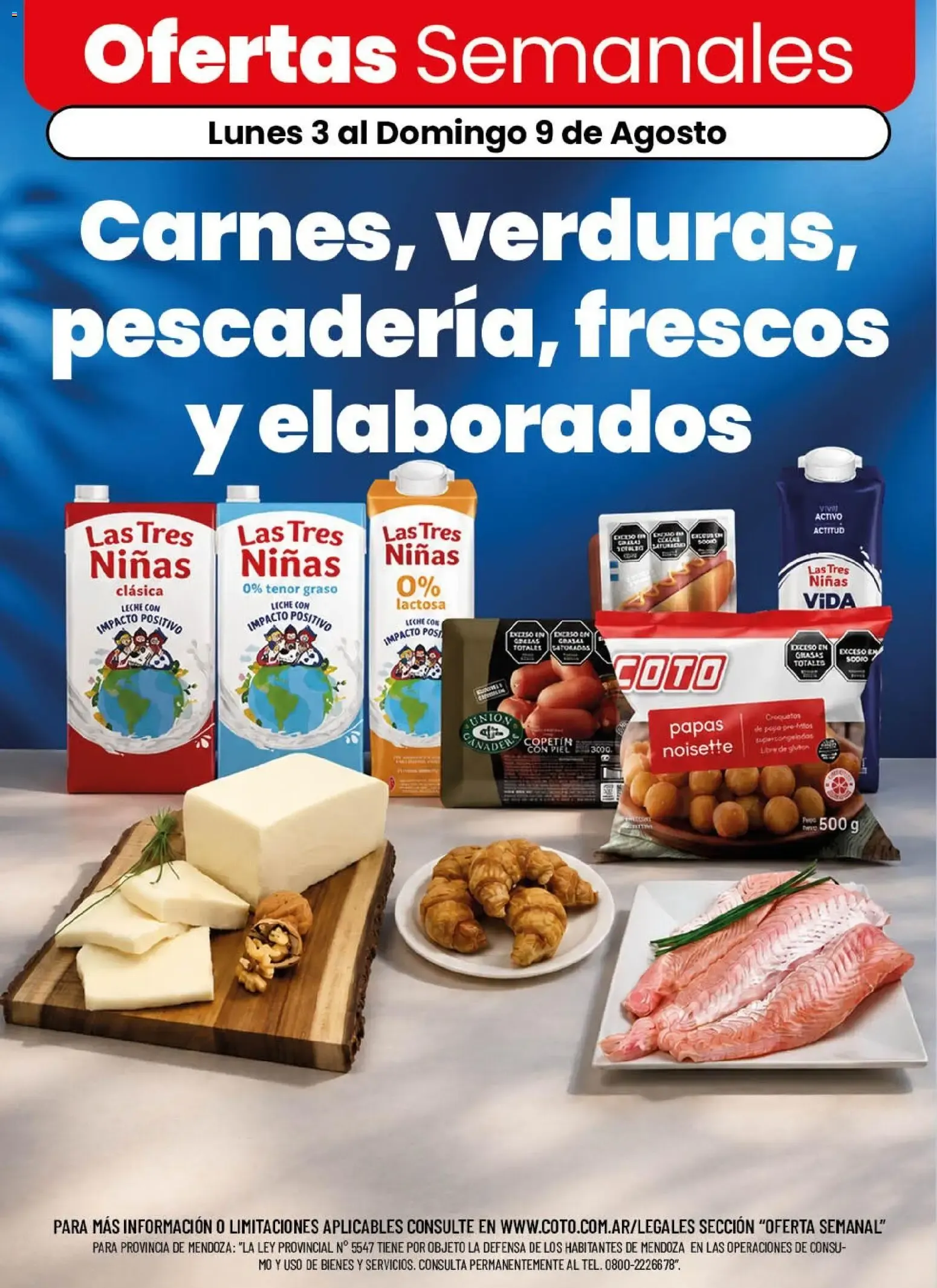 Ofertas de Ofertas Semanales de Carnes, verduras, pescadería, frescos y elaborados 3 de agosto al 9 de agosto 2026 - Página 1 del catálogo