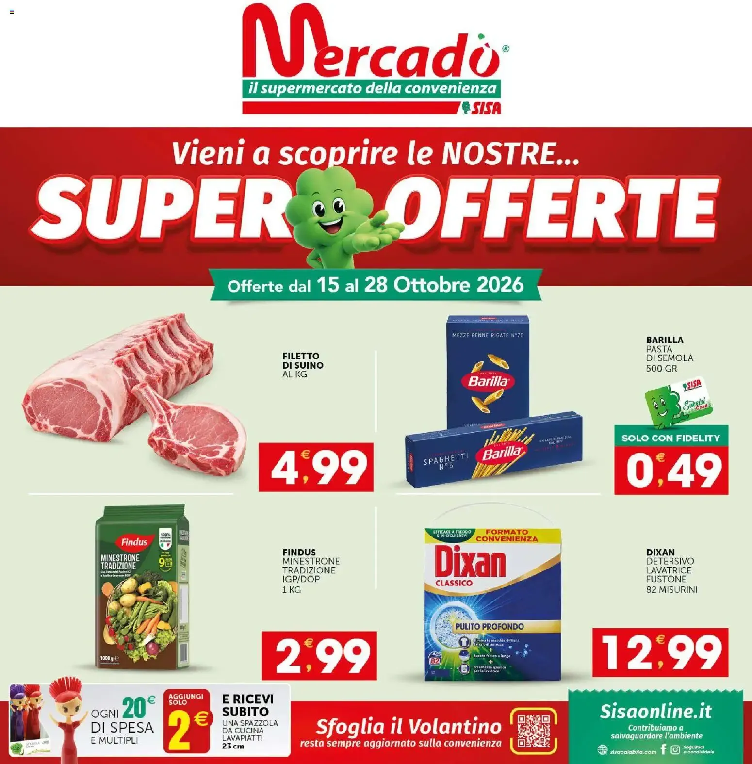 Nuovo SISA volantino Mercadò dal 15/10/2026 > offerte anteprima 🛍️ da 15 ottobre a 28 ottobre di 2026 - Pagina del volantino 1