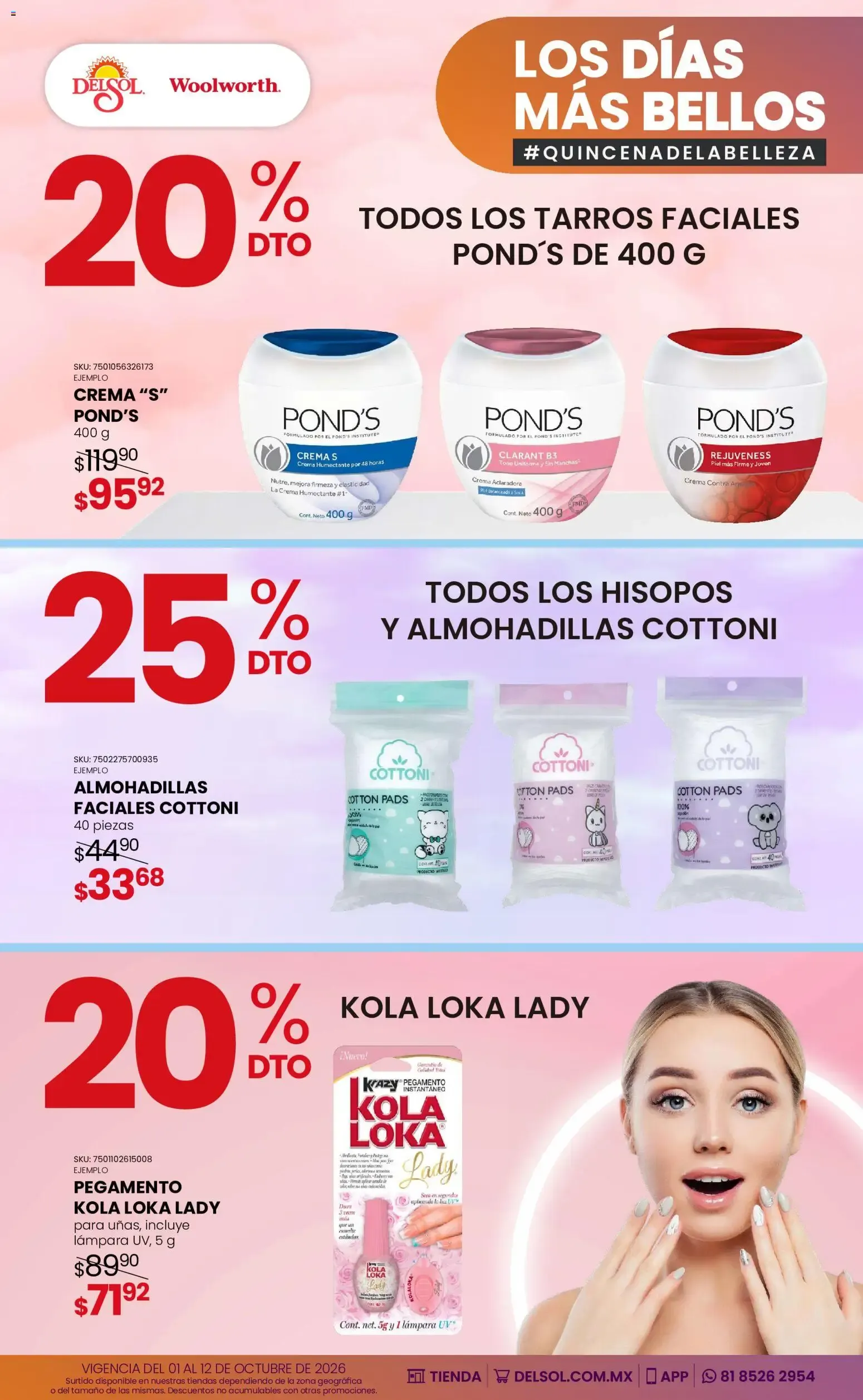 Catálogo de Del Sol y Woolworth catálogo Los días más bellos - Quincena Belleza (01/10/2026 - 12/10/2026) - catálogo en línea 1 de octubre al 12 de octubre 2026 - Pagina 28