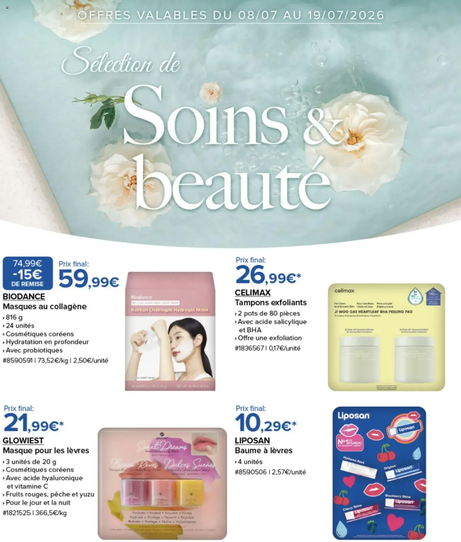 Sélection de Soins & beauté du 8 juillet au 19 juillet 2026 - Catalogue page 1