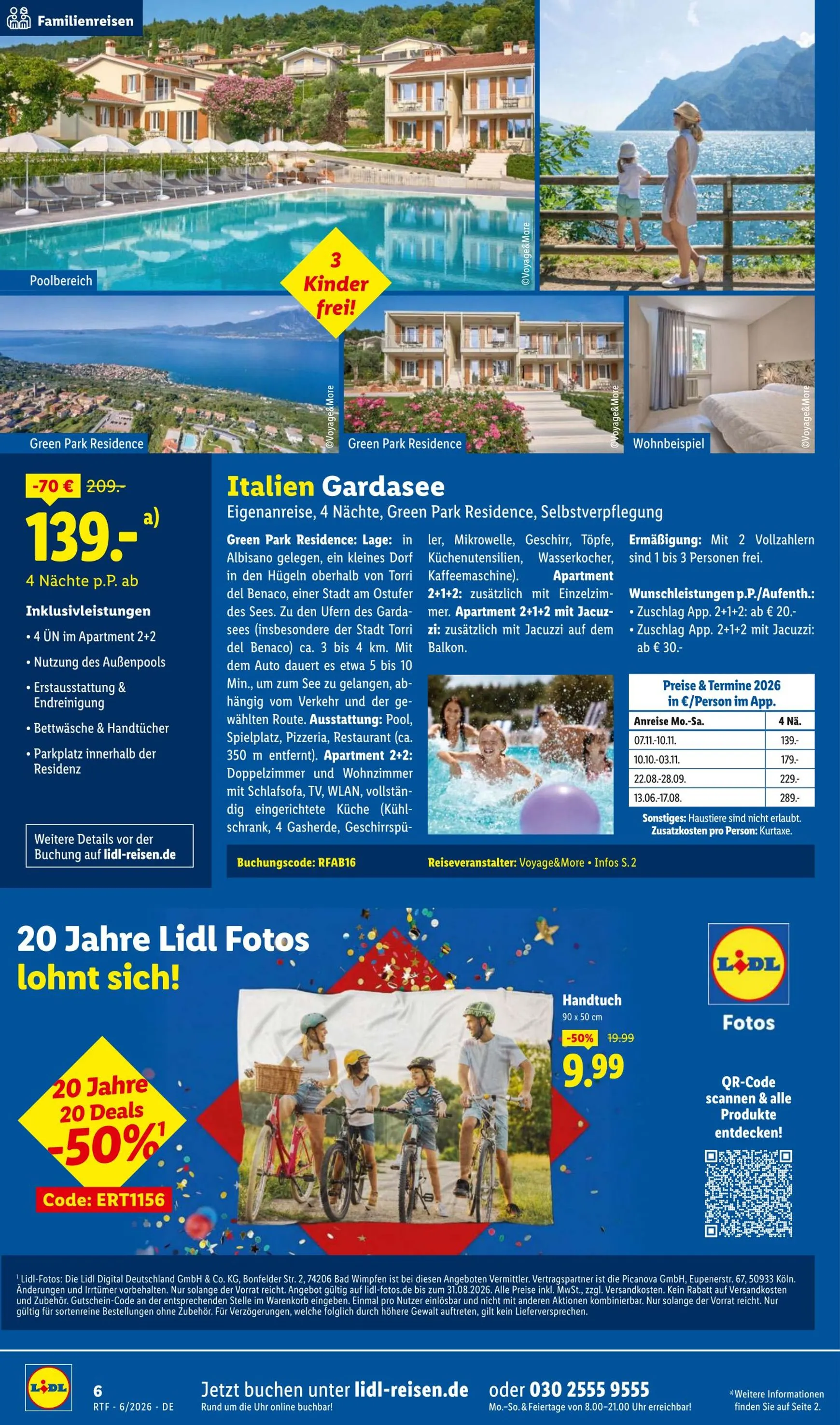 Lidl - Reise Highlights Prospekt – von Donnerstag 11.06.2026 bis Mittwoch 15.07.2026 von 13. Juni bis 15. Juli 2026 - Prospekt seite 6