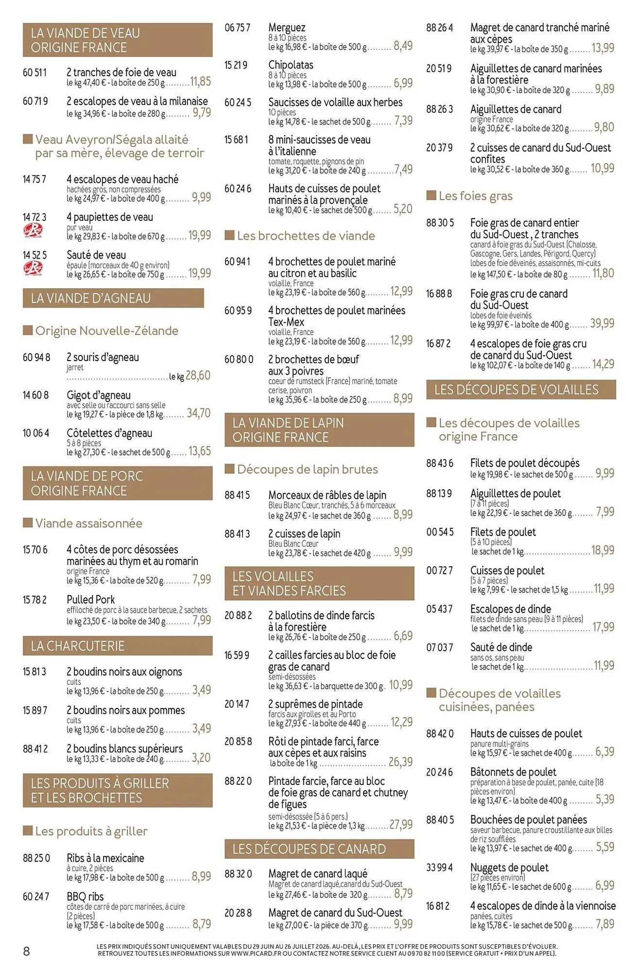 Picard Catalogue Du 29/06/2026 au 13/09/2026 du 29 juin au 13 septembre 2026 - Catalogue page 8