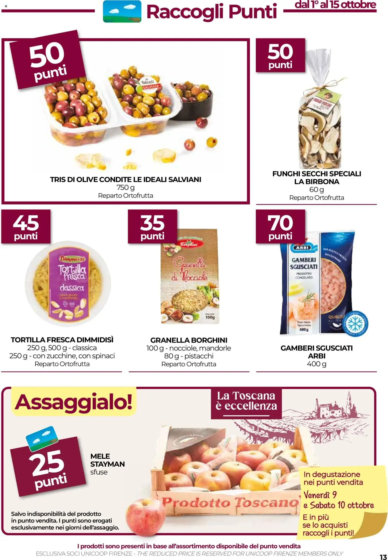 MINI coop.fi: La Toscana è eccellenza - Tortelli ripieni da 1 ottobre a 14 ottobre di 2026 - Pagina del volantino 13