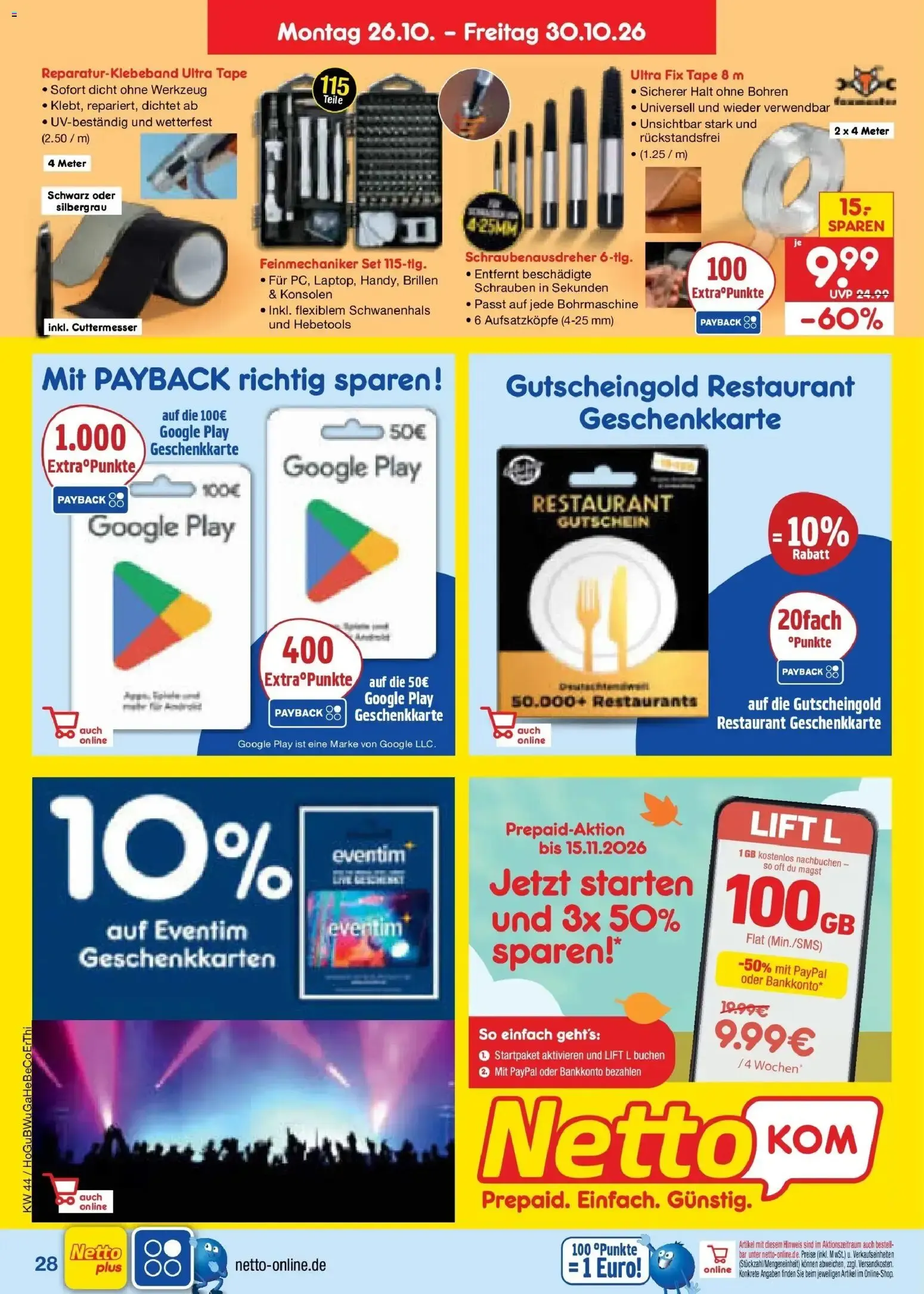 Netto Marken-Discount Prospekt Berlin-Prenzlauer Berg (ab 26.10.2026) » Angebote von 26. Oktober bis 30. Oktober 2026 - Prospekt seite 38