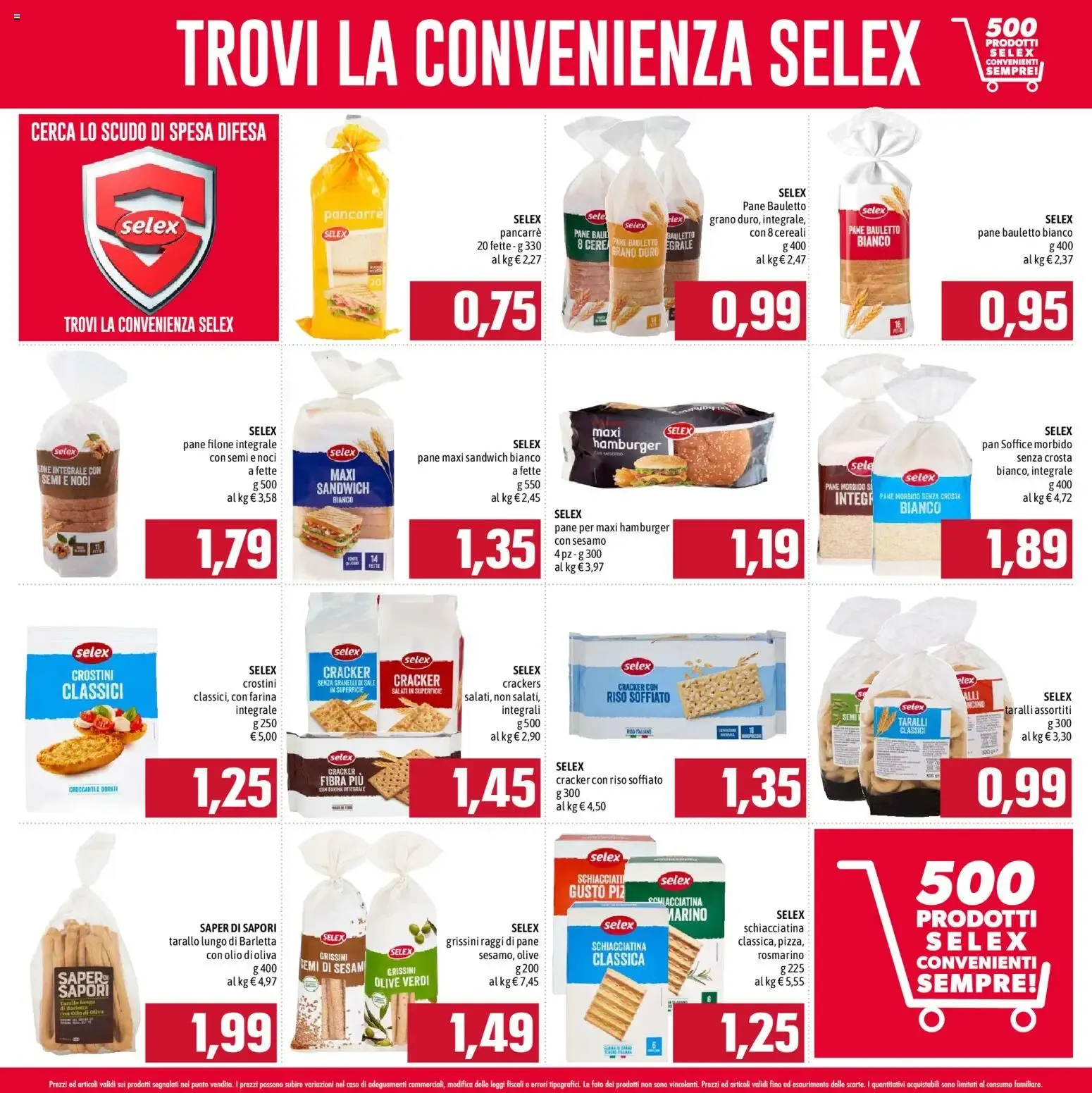 Emisfero Ipermercati: Cerca lo scudo di Spesa Difesa con prodotti Selex da 21 settembre a 31 gennaio di 2027 - Pagina del volantino 9