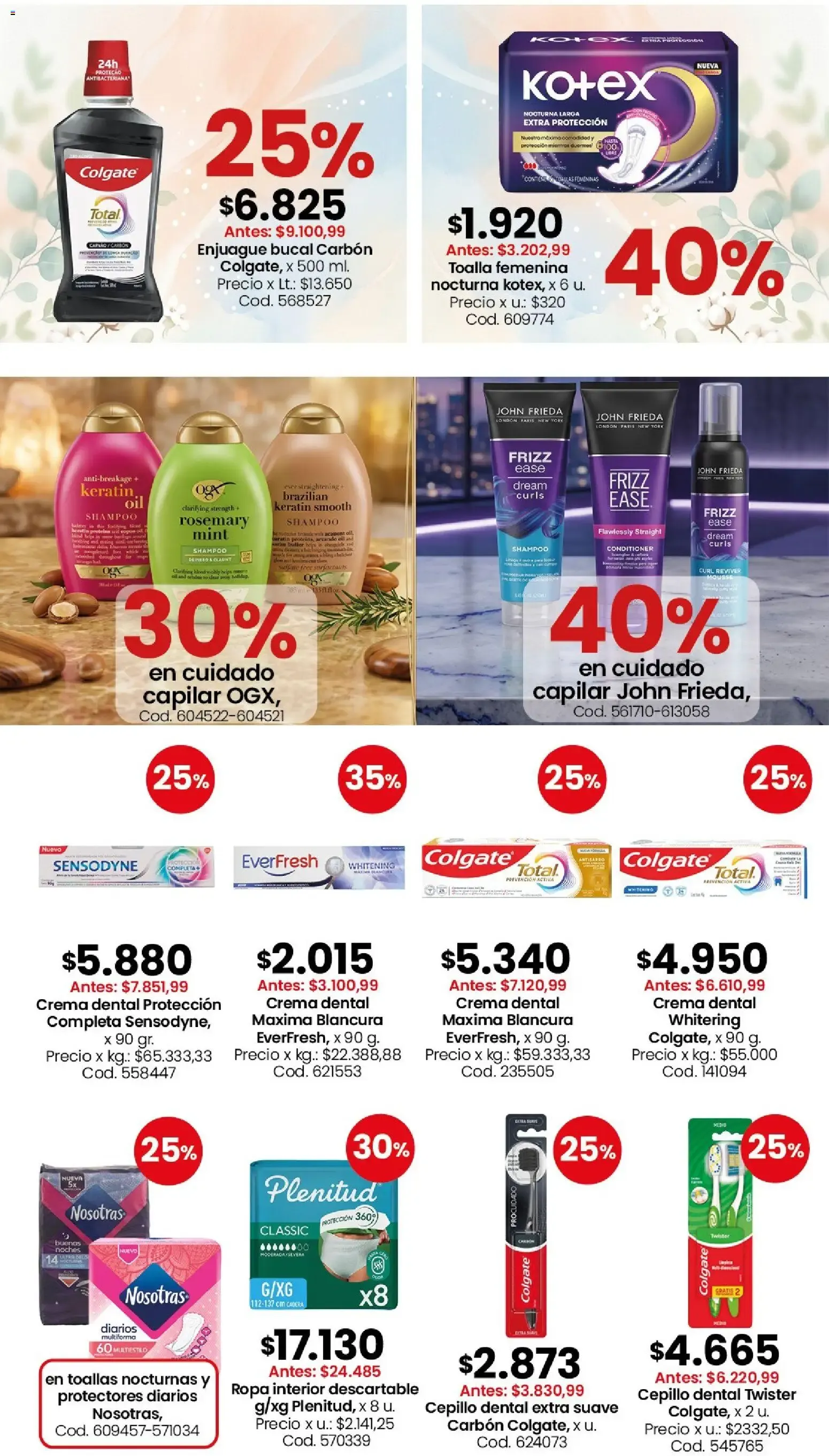 Ofertas de Ofertas Semanales de Perfumería y limpieza 13 de julio al 19 de julio 2026 - Página 6 del catálogo