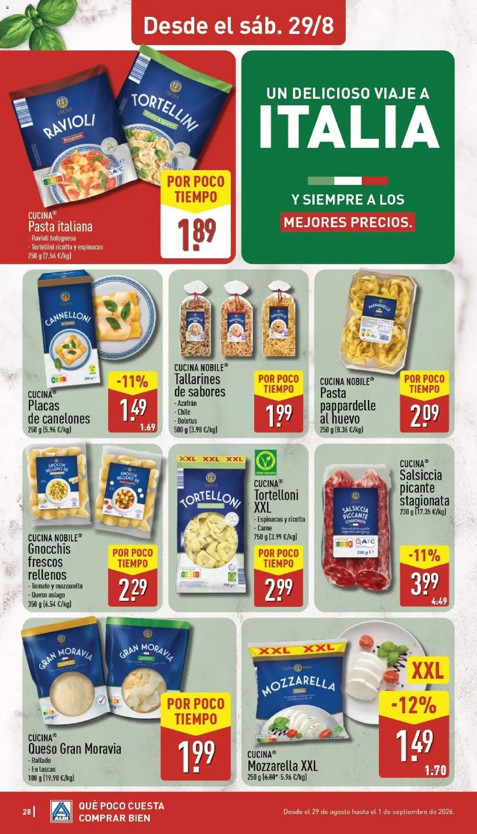 Catálogo de Aldi folleto Península del 24/08/2026 | Catálogo 24 de agosto al 30 de agosto 2026 - Página 28