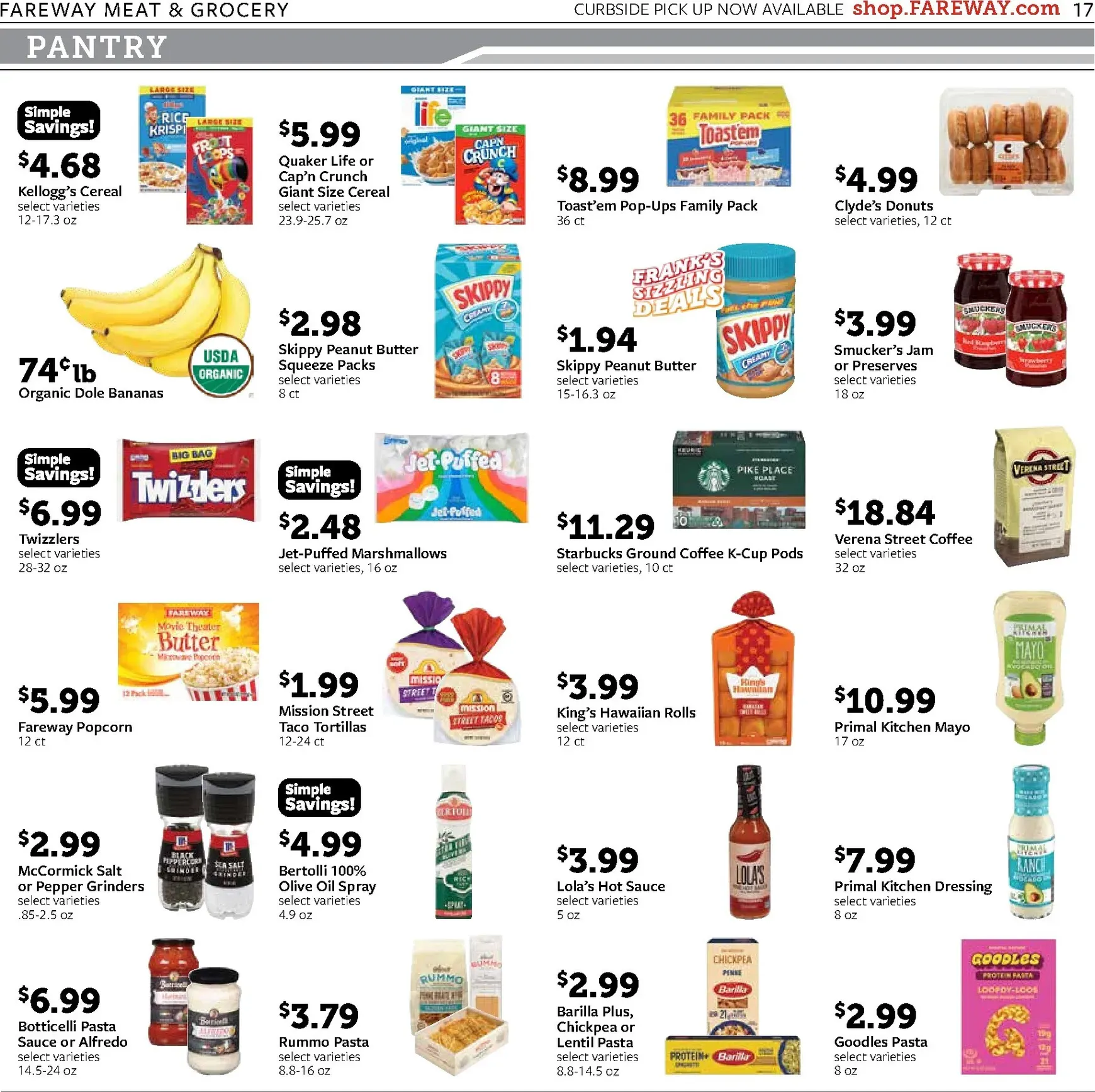 Weekly promotion Fareway - Back to Savings spanning from August 17 to August 22 2026 - Page 17 for Catalogue 365
