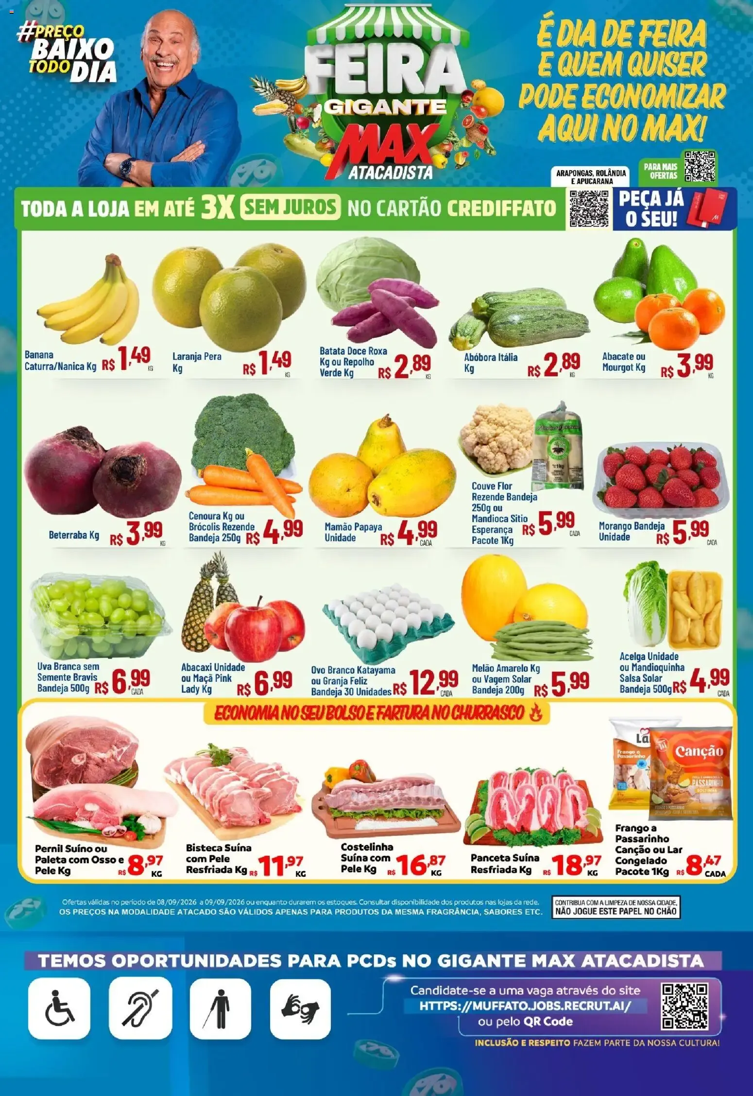 Encarte de Max Atacadista ofertas Feira de 08/09/2026 | Promoções Online 8 de setembro até 9 de setembro 2026 - Pagina 1