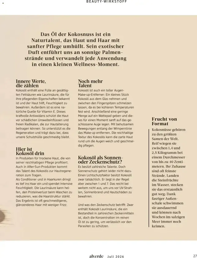 dm Magazin alverde - Mit Mission bei Miss Germany von 1. Juli bis 31. Juli 2026 - Prospekt seite 27